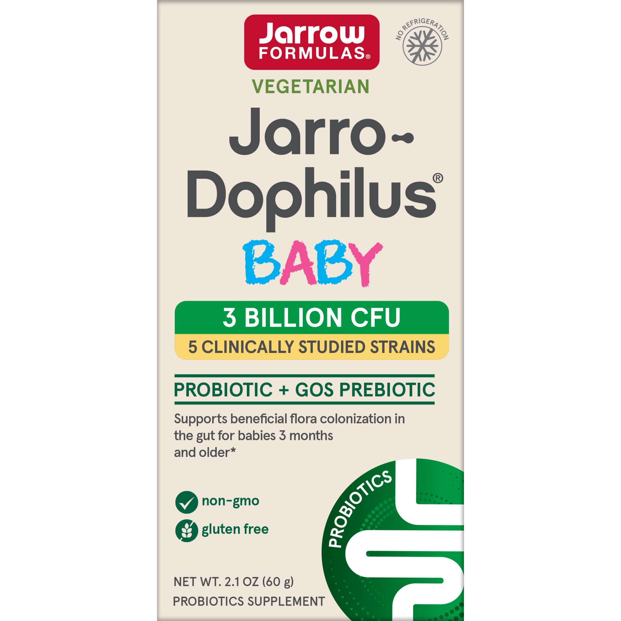 Jarrow Formulas - Jarro Doph Baby powder Shelf Stab