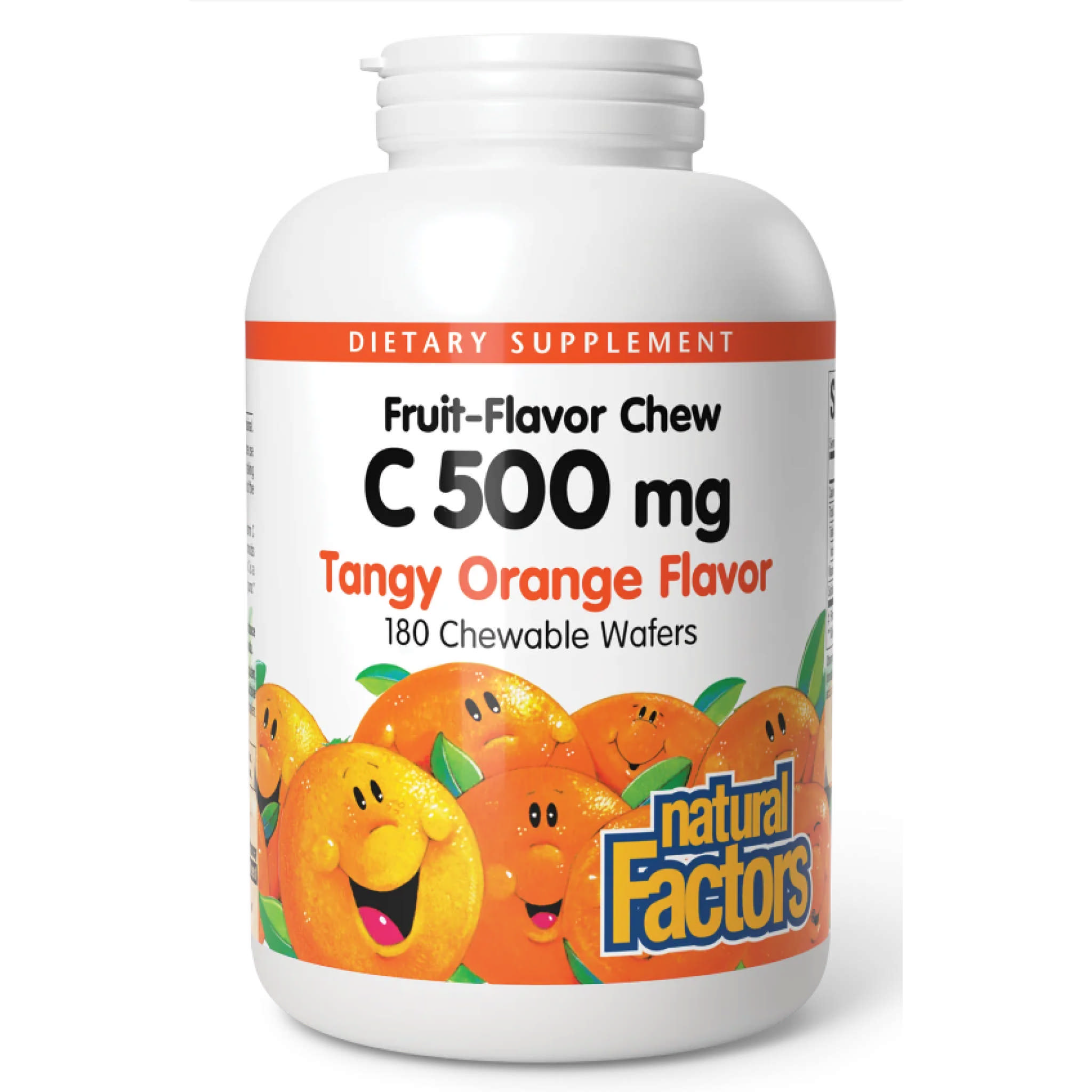 Natural Factors - C 500 mg Tangy Orange chew