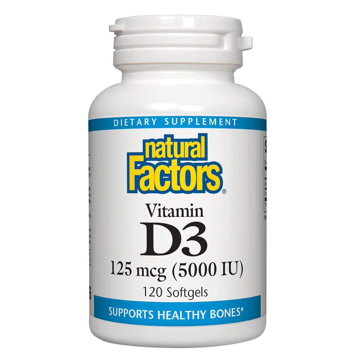 Natural Factors - D3 5000 iu softgel Lanolin