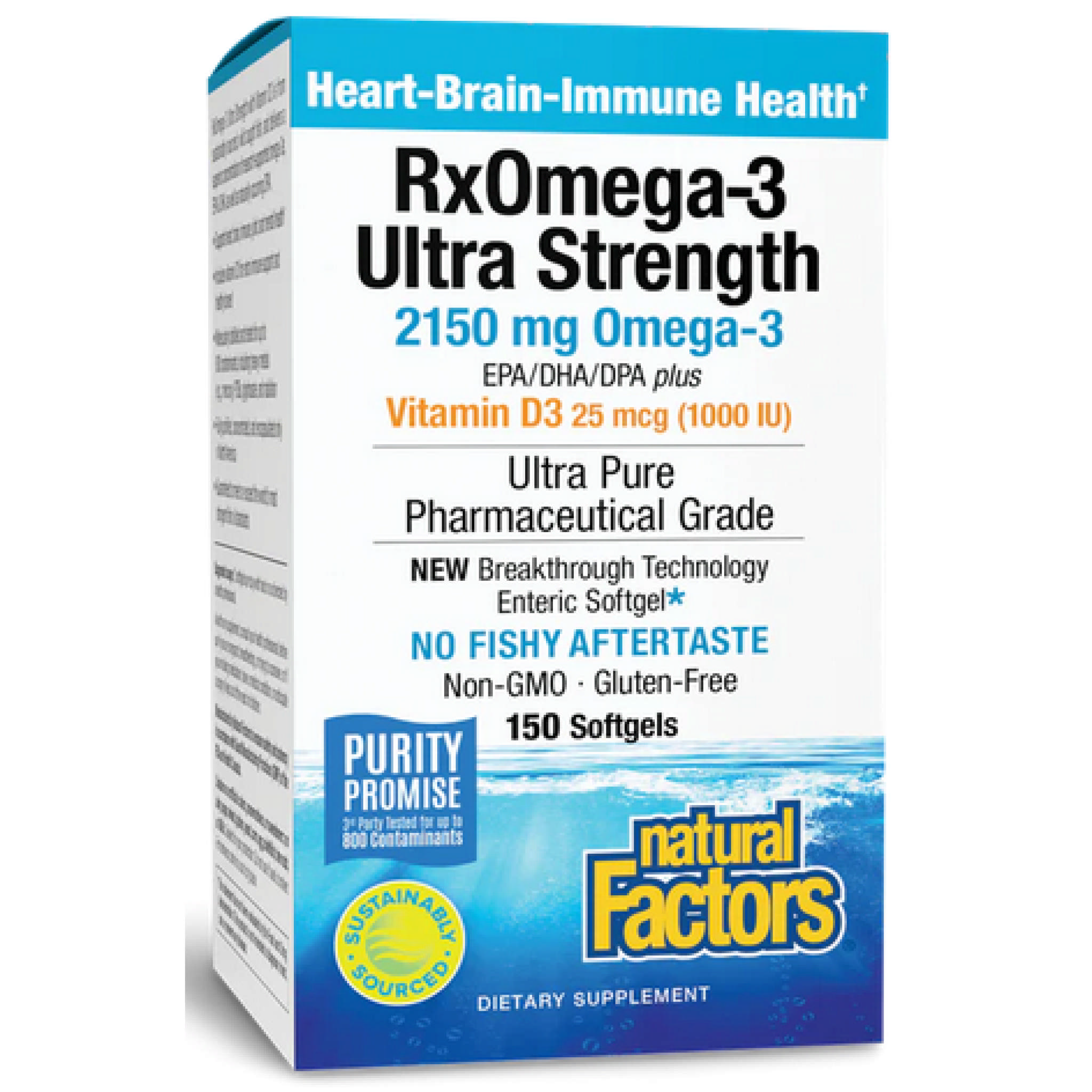 Natural Factors - Omega 3 Rx Ult 1 Day W/D3