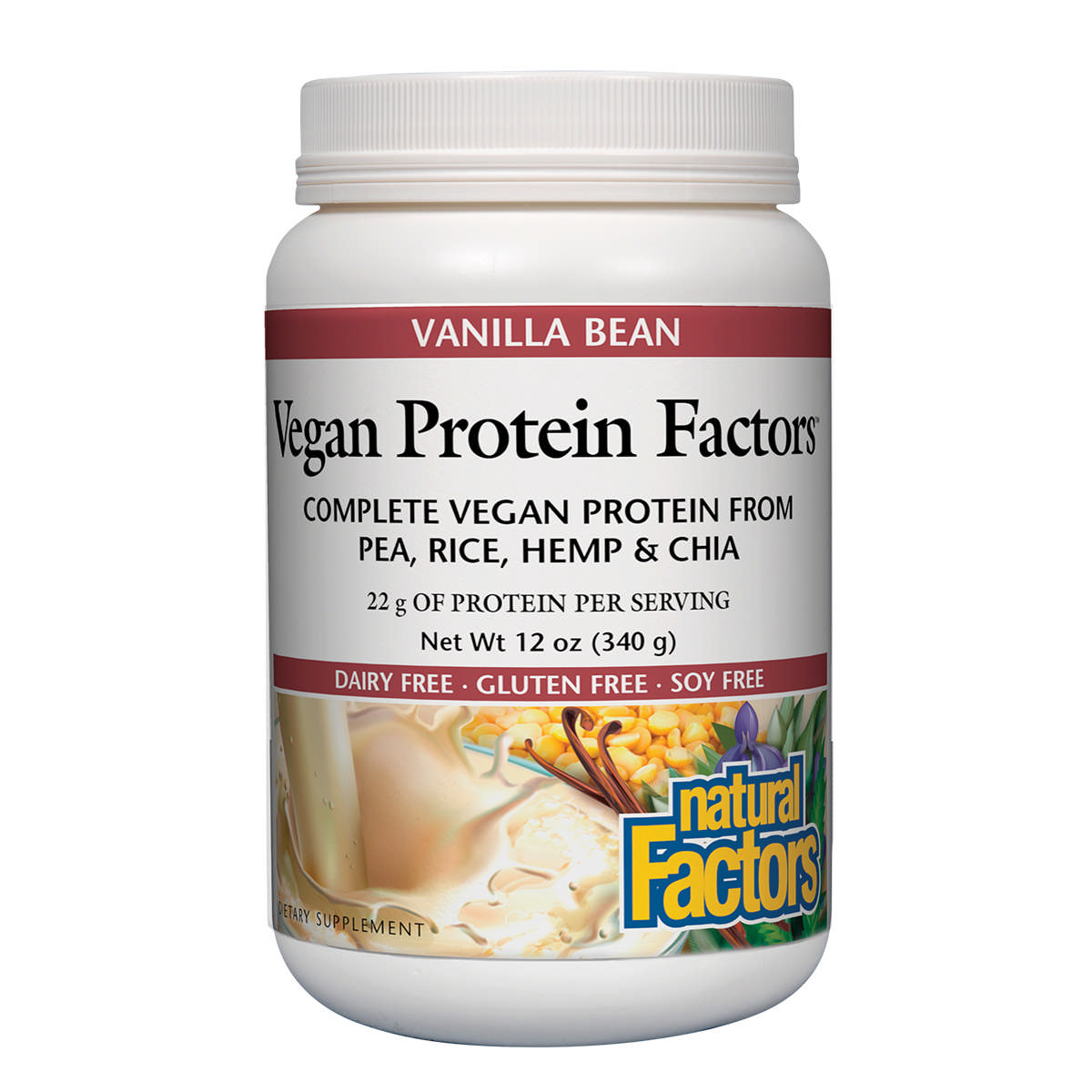 Natural Factors - Vegan Protein Factors Vanilla