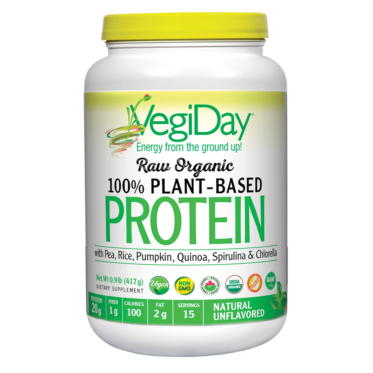 Natural Factors - Plant Prot*** Veg Unf Raw