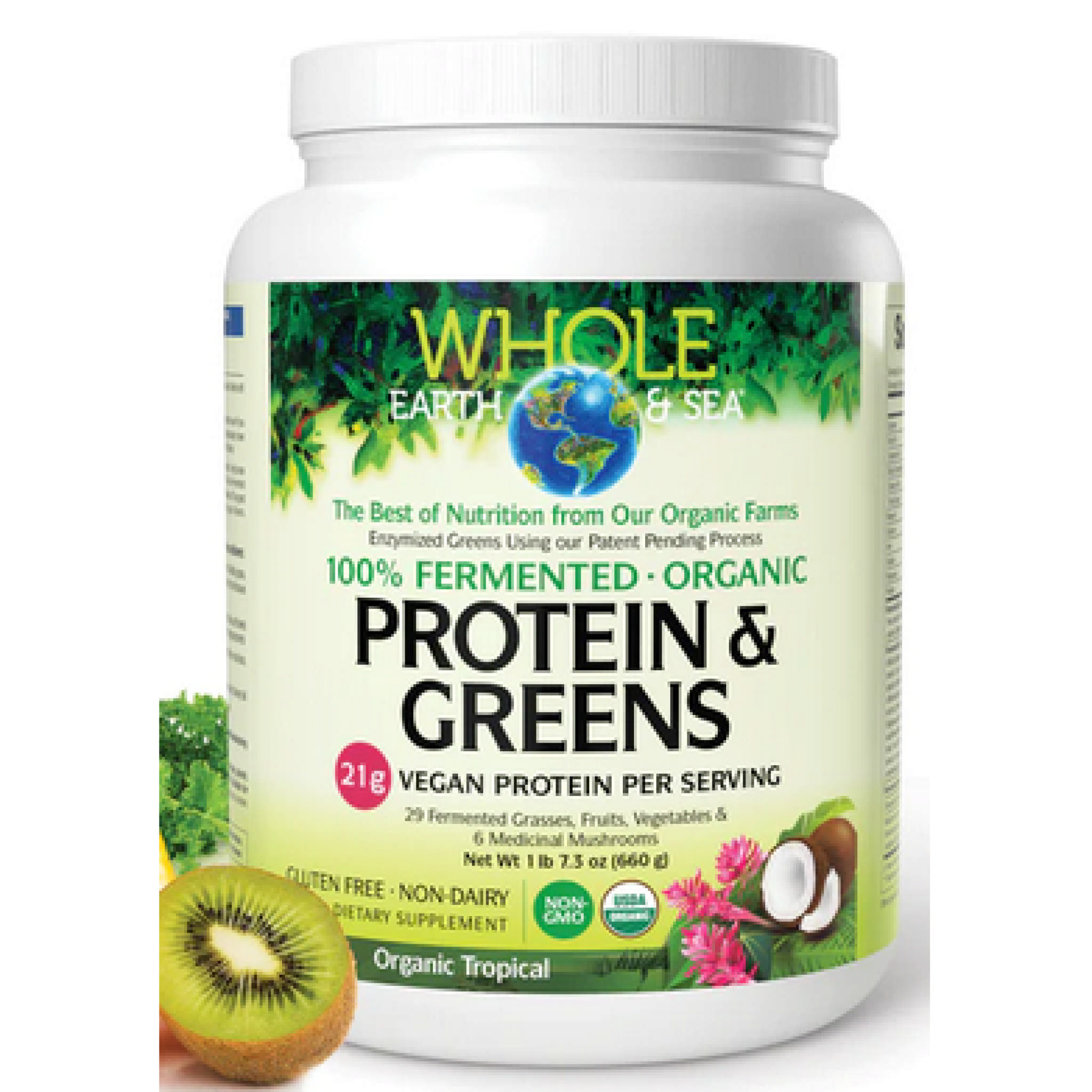 Natural Factors - Greens powder Org Unfl Whole Eart