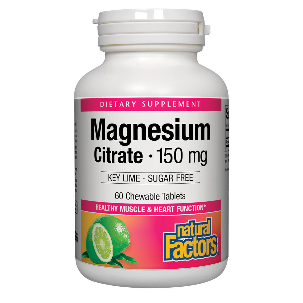 Natural Factors - Mag Citrate 150 mg chew Key Lim