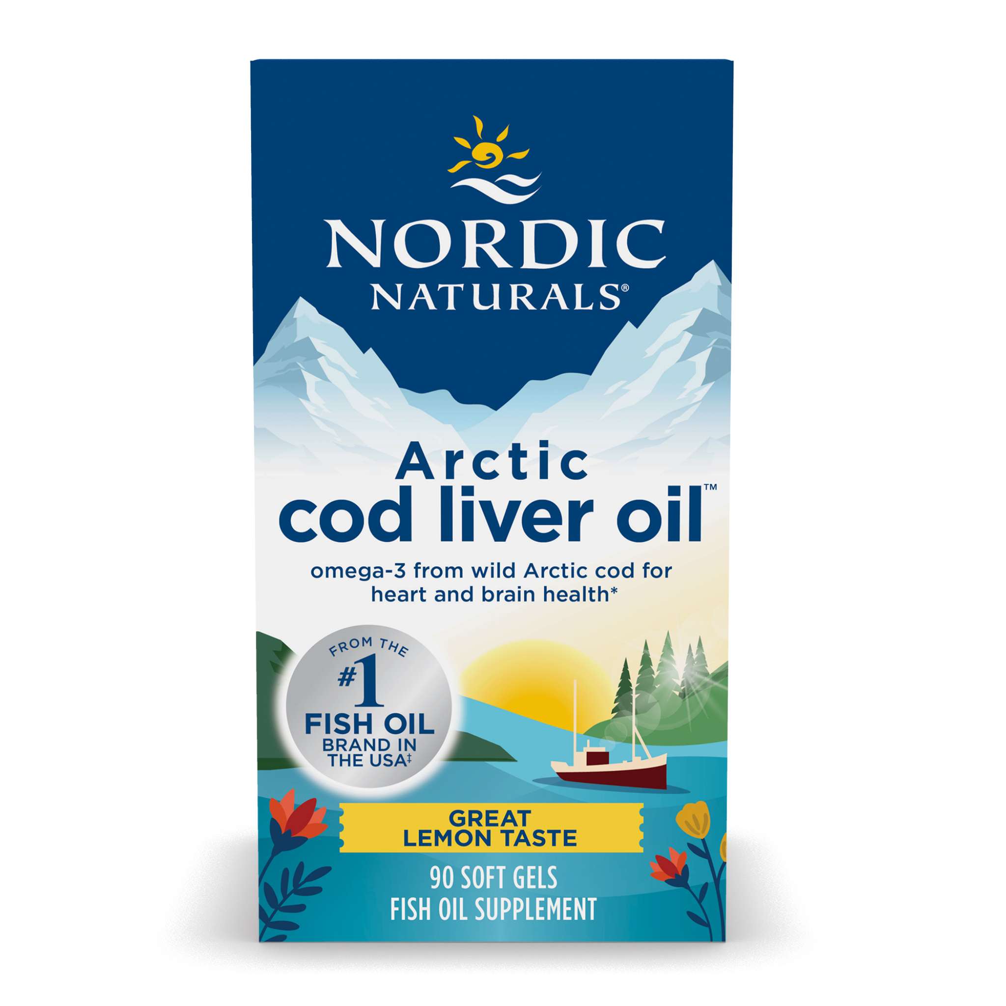 Nordic Naturals - Cod Liver Oil Arctic Lemon 100