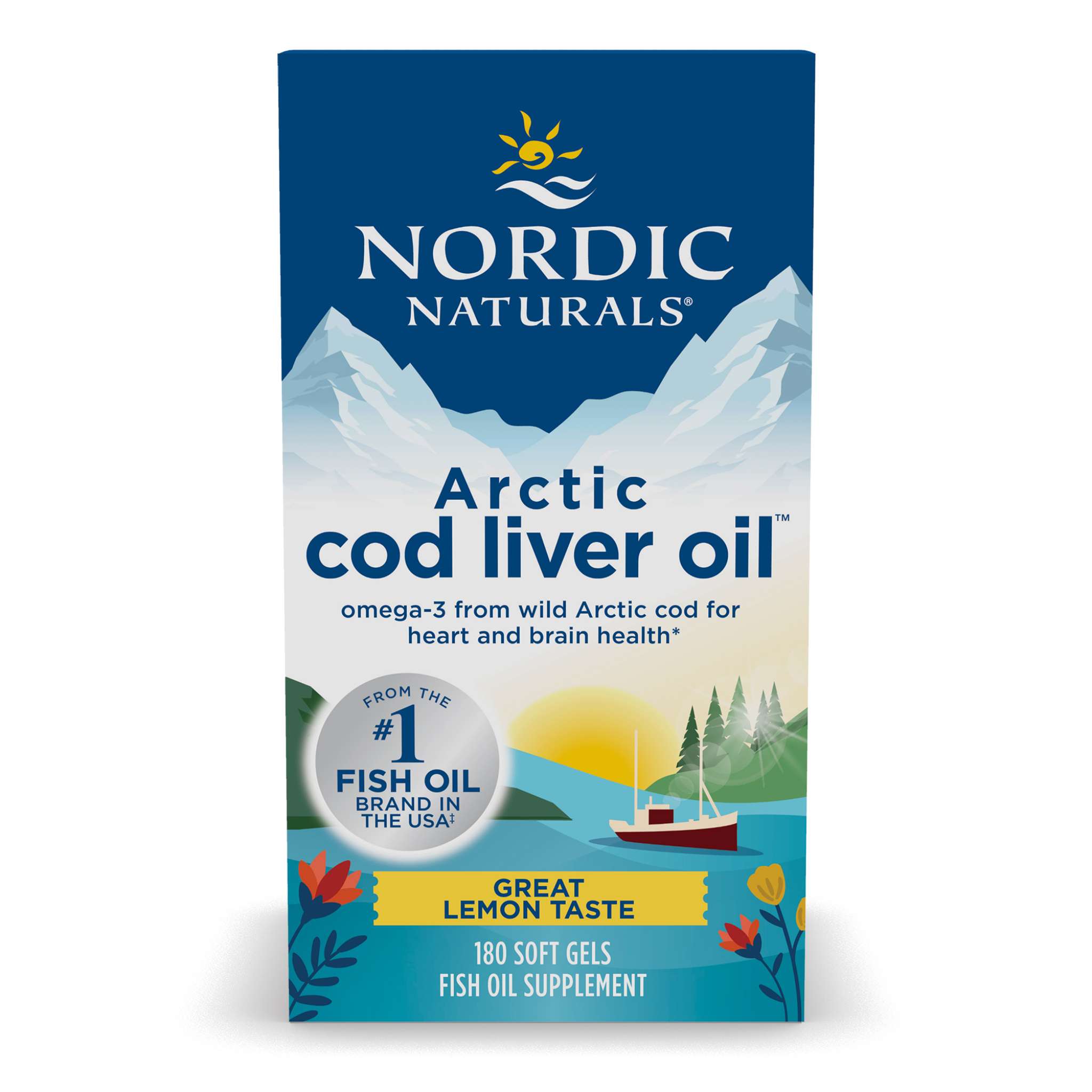 Nordic Naturals - Cod Liver Oil Arctic Lemon 100