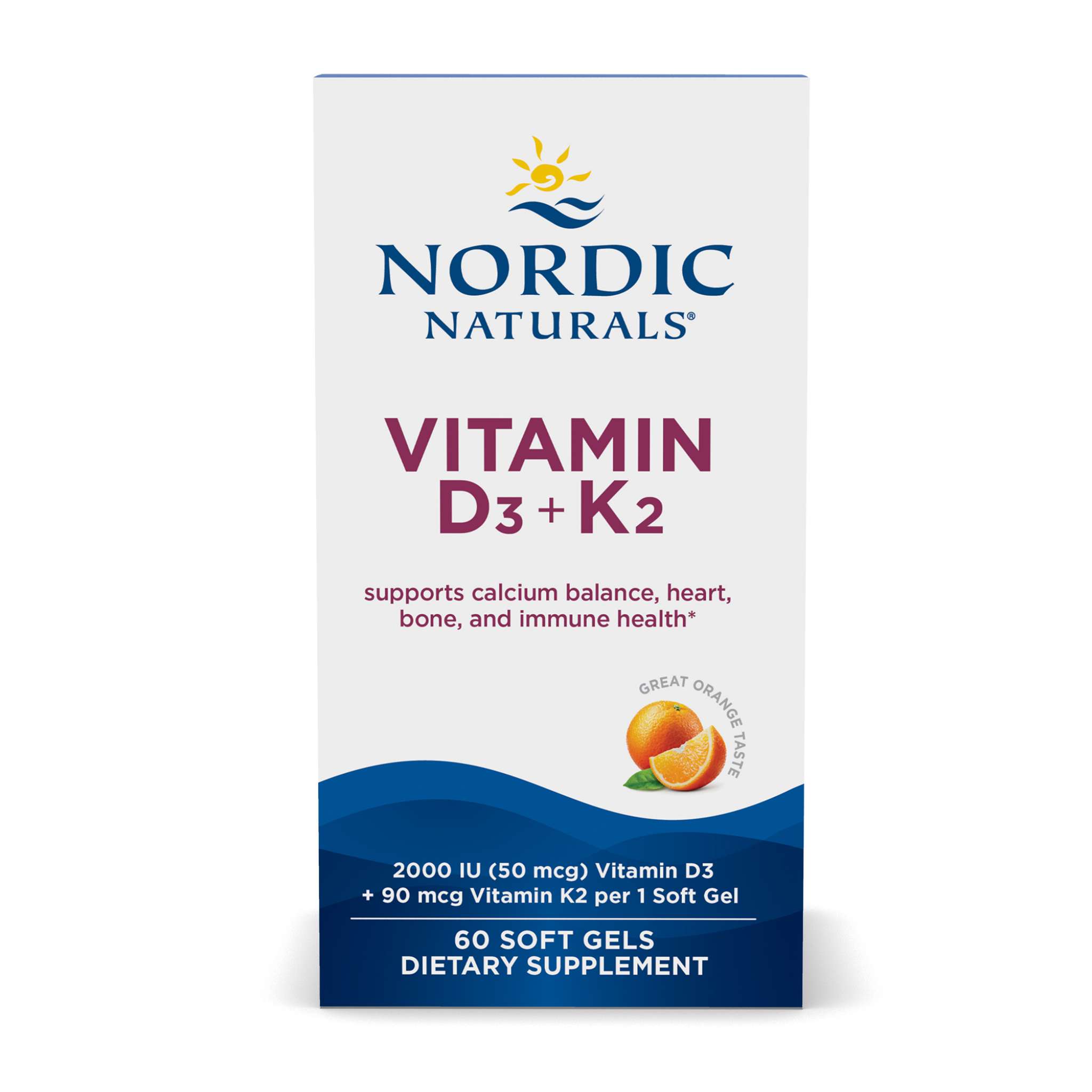 Nordic Naturals - D3 + K2 2000/90 softgel
