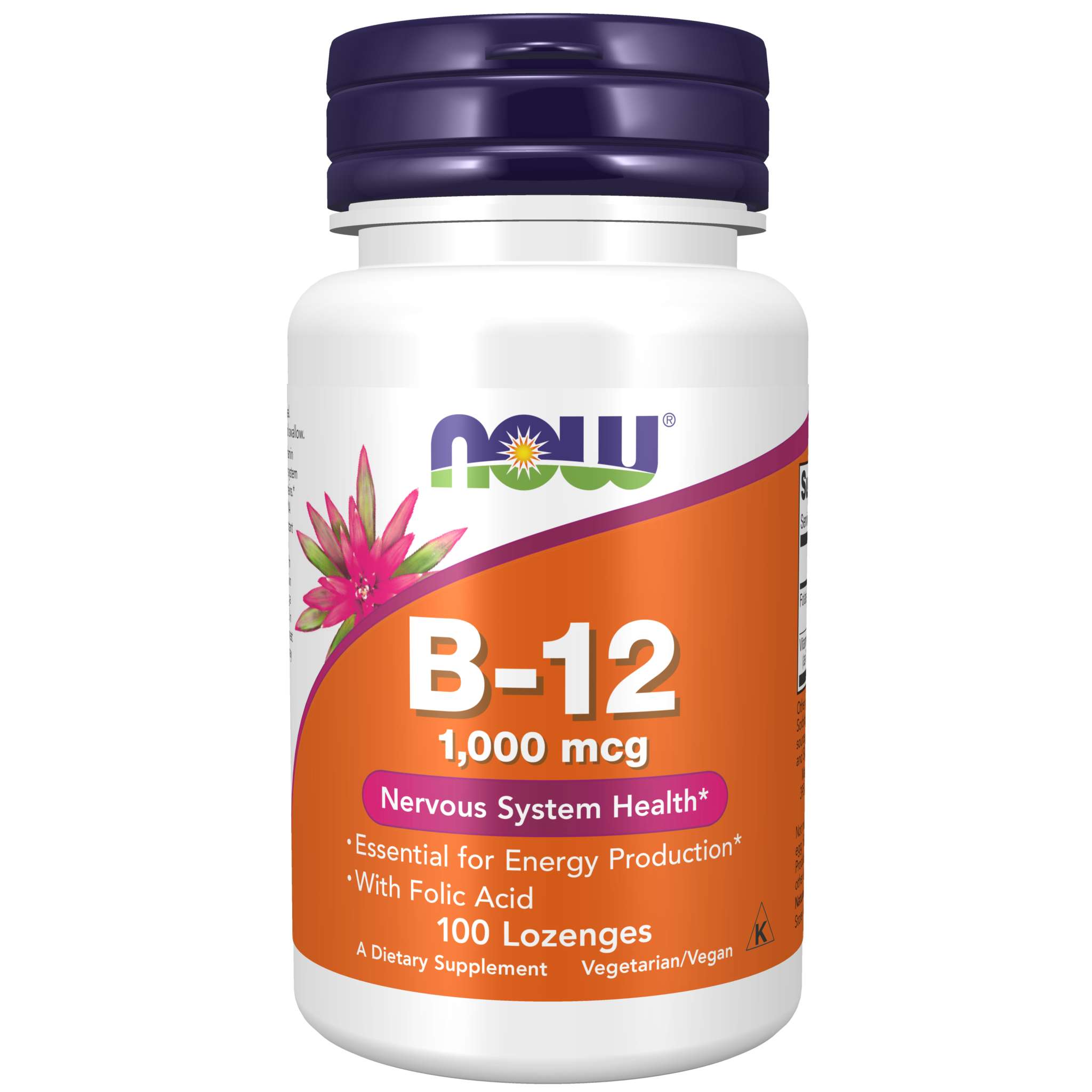 Now Foods - B12 1000 mcg chew W/Folic Acid