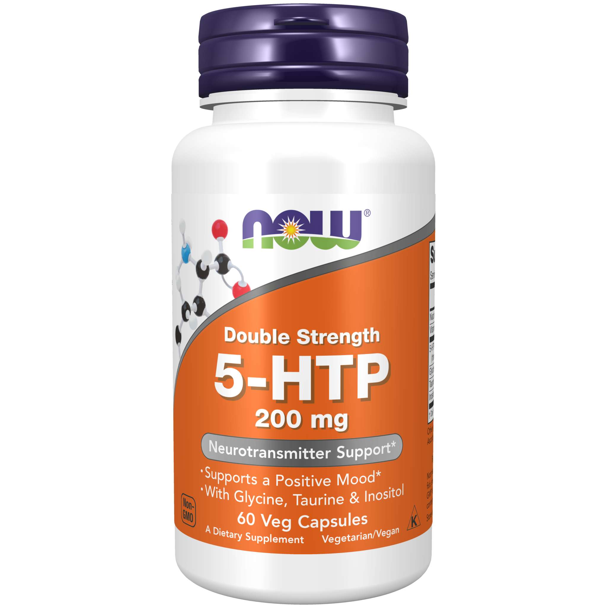 Now Foods - 5 HTP 200 mg + Taurine