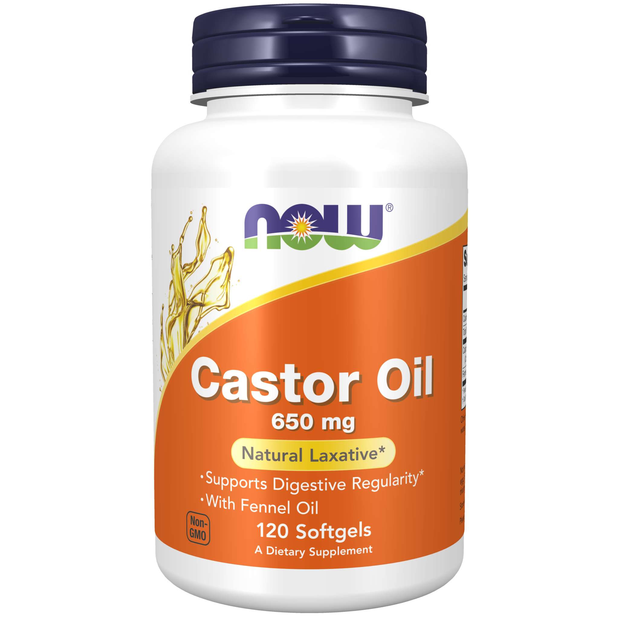 Now Foods - Castor Oil 650 mg softgel