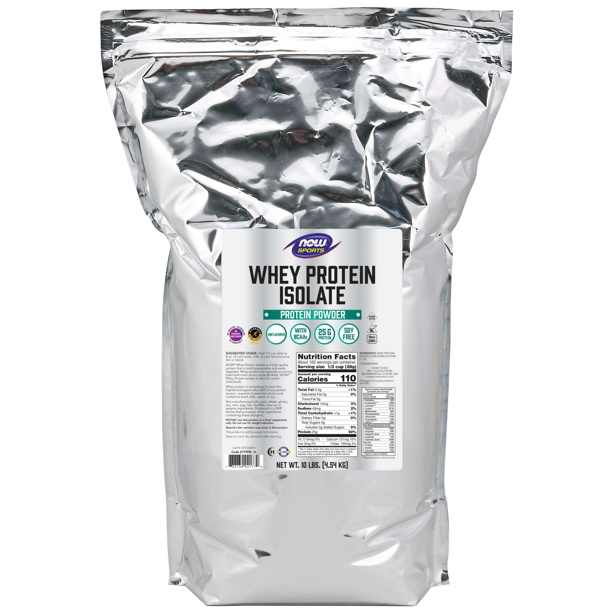 Now Foods - Whey Protein Isolate Unflav