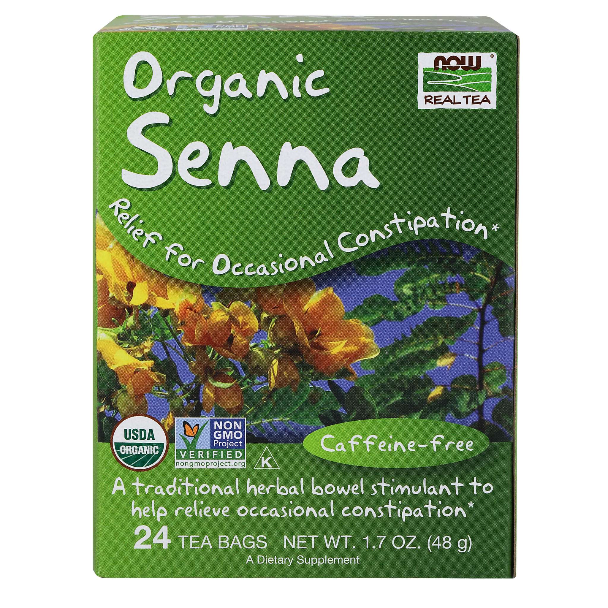 Now Foods - Senna Leaves Tea Org Caff Fr