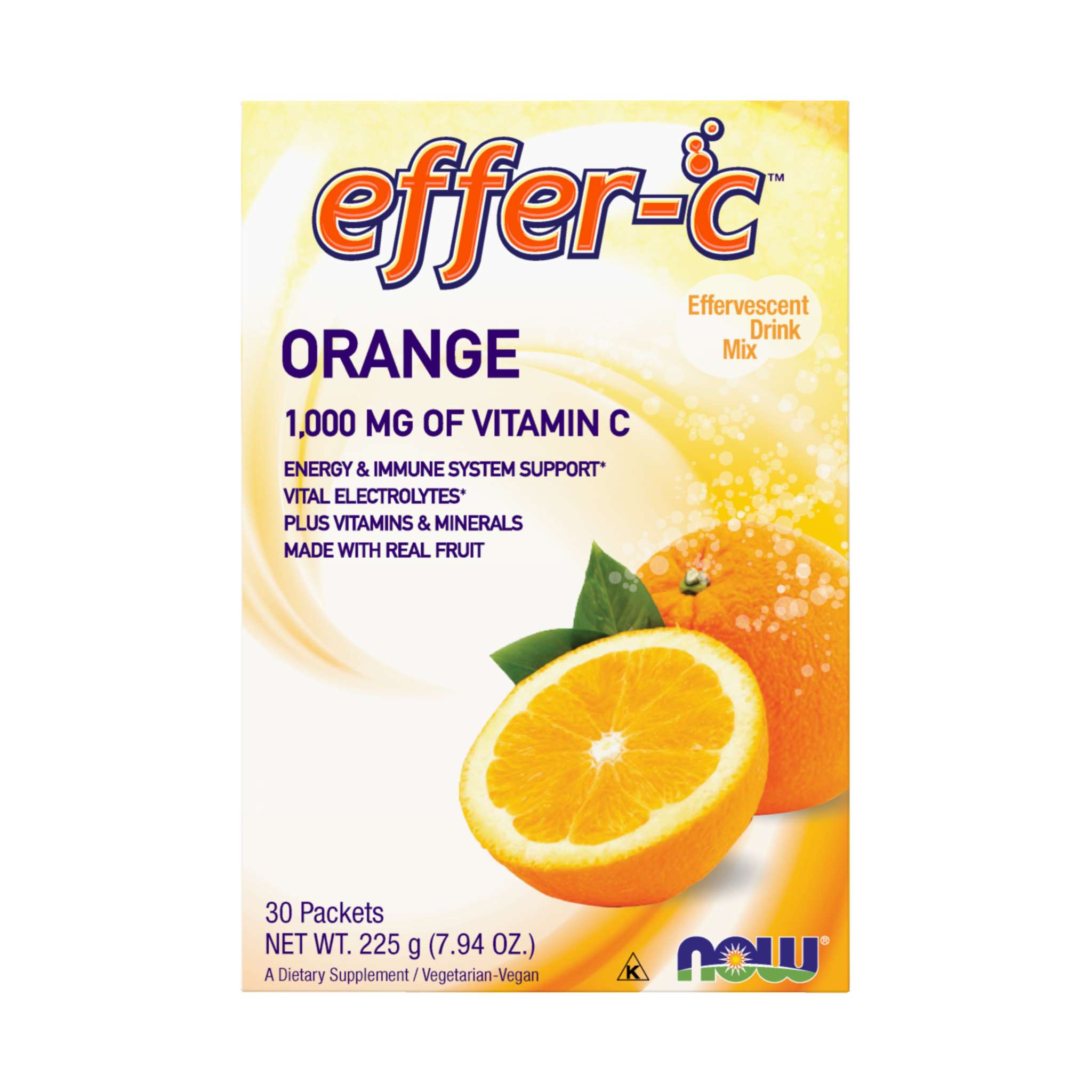 Now Foods - Effer C Orange Pak