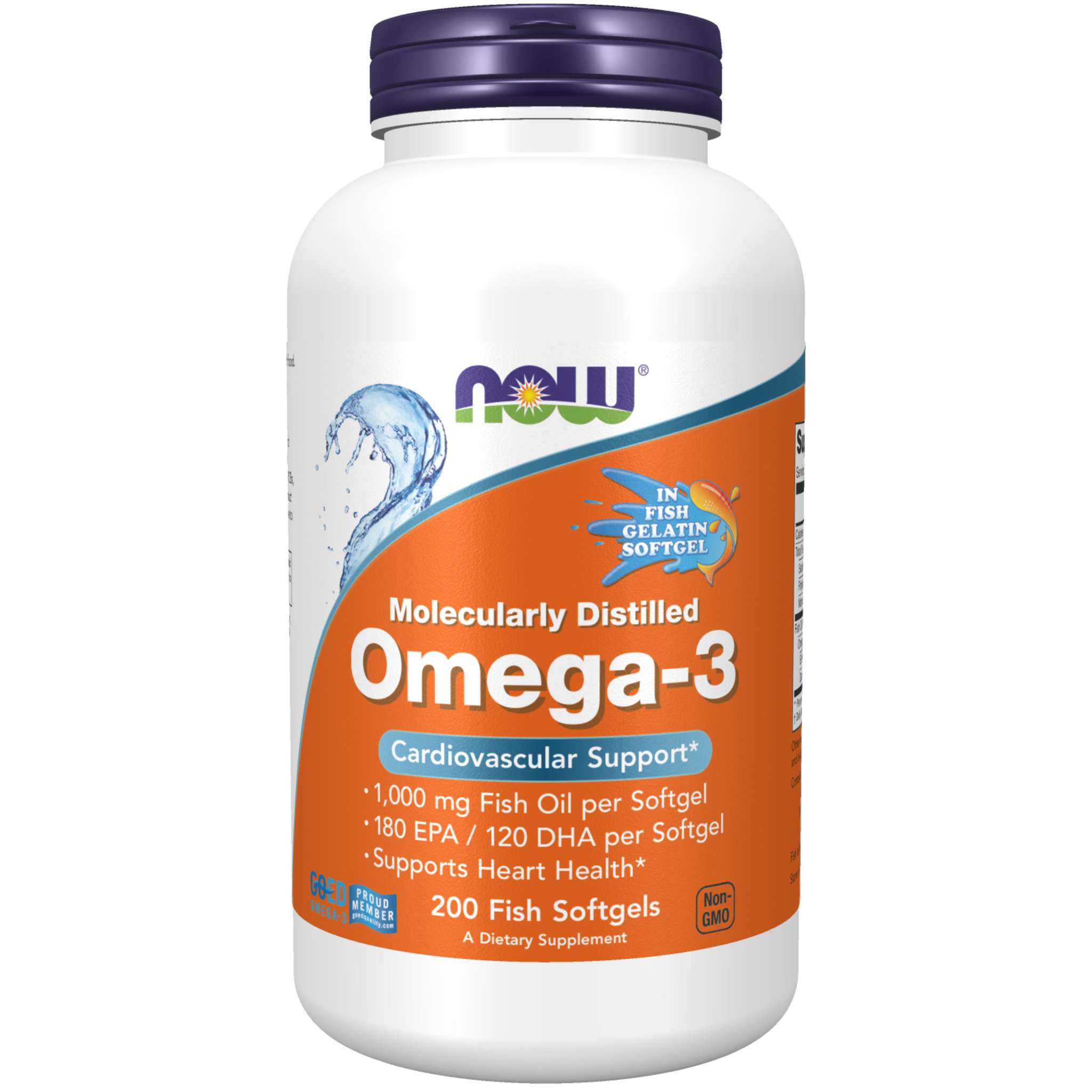 Now Foods - Omega 3 1000 mg Fish Gelatin