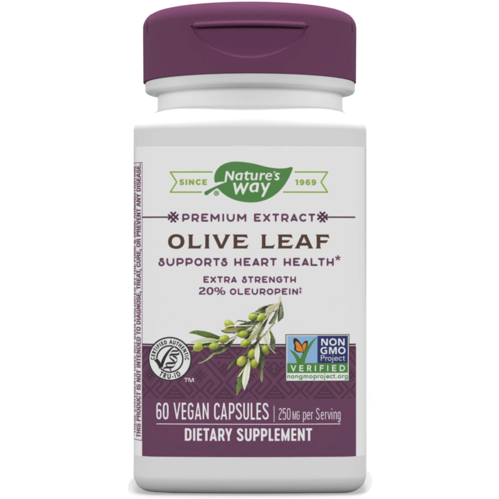 Natures Way - Olive Leaf Ext 250 mg 20% Oleu