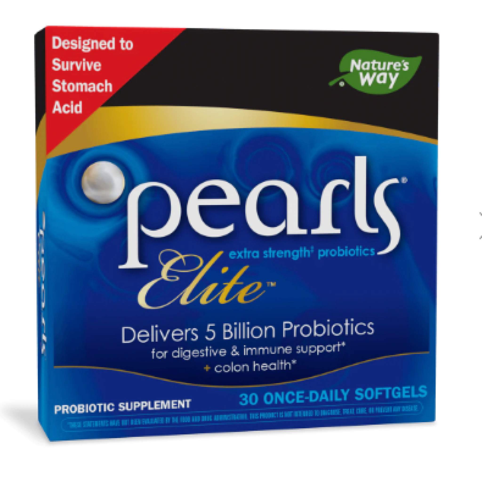 Natures Way Vitamin - Pearls Elite Acidoph 5 Bill