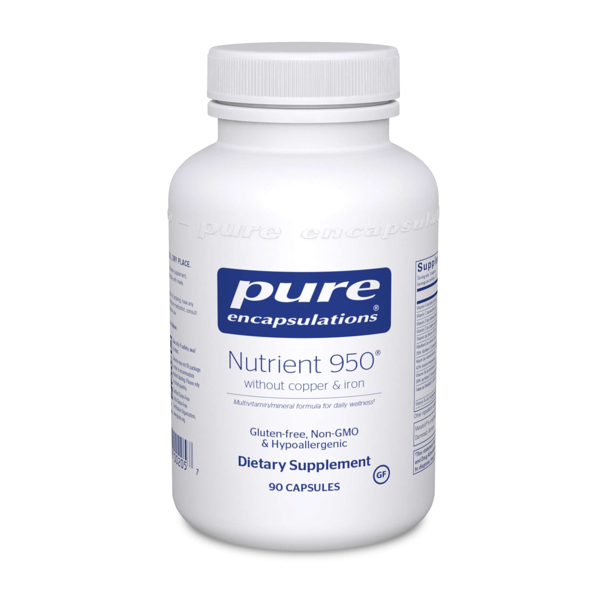 Pure Encapsulations - Nutrient 950 No Cu/Fe