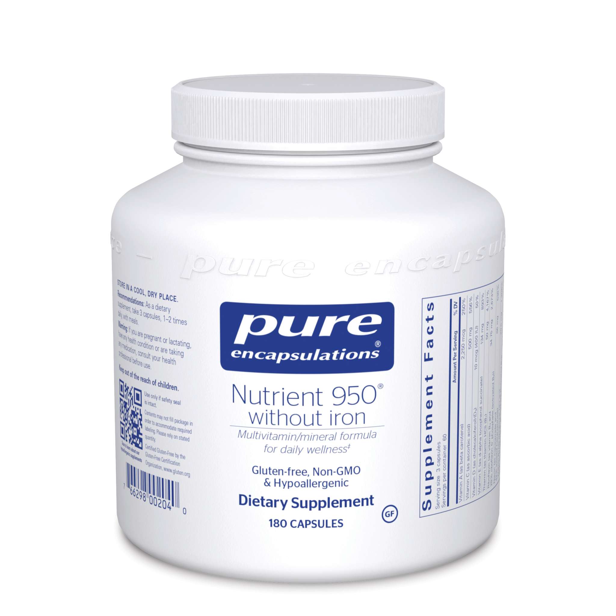Pure Encapsulations - Nutrient 950 No Iron