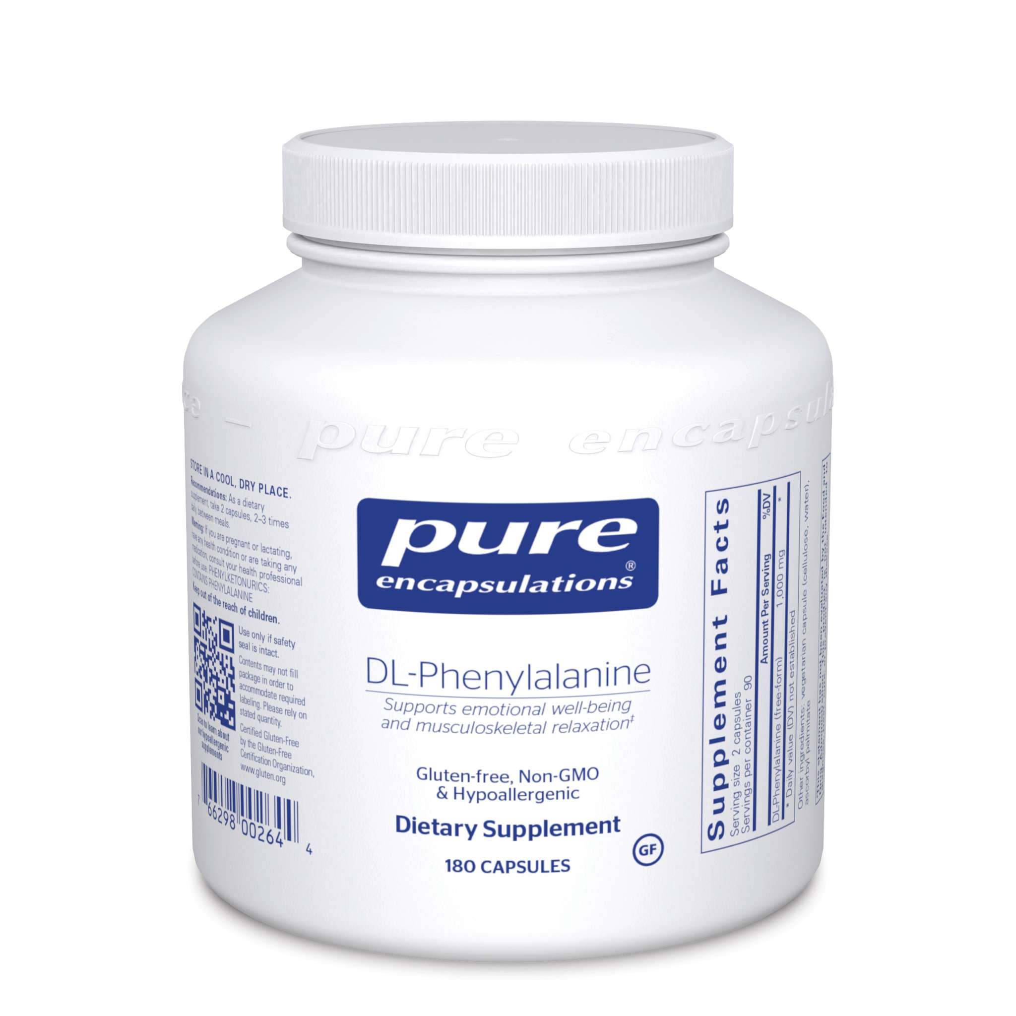 Pure Encapsulations - Dlpa Dl Phenylalanine 500 mg