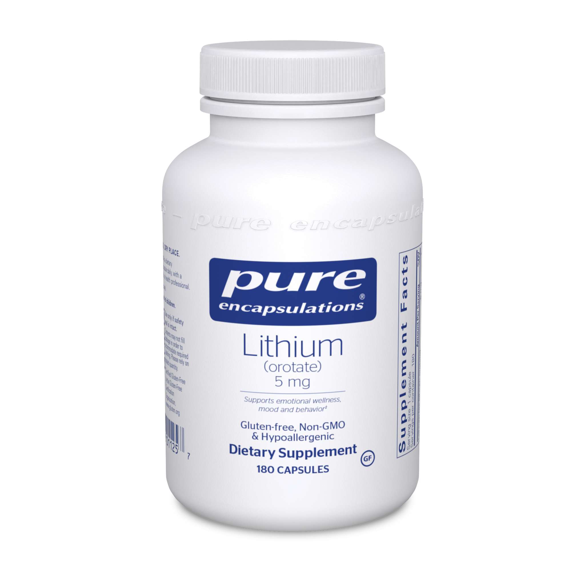 Pure Encapsulations - Lithium Orotate 5 mg