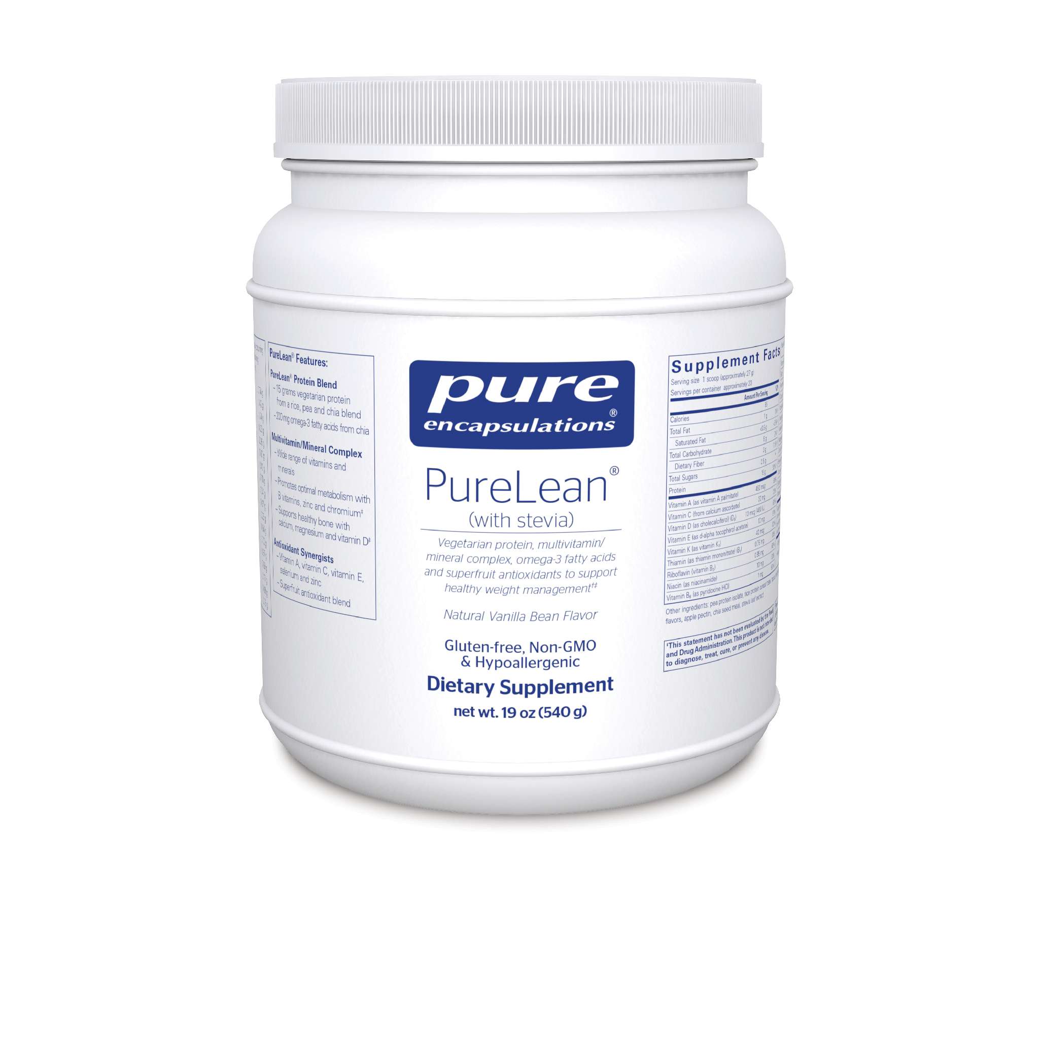 Pure Encapsulations - Purelean Prt Van Bean W/Stevia