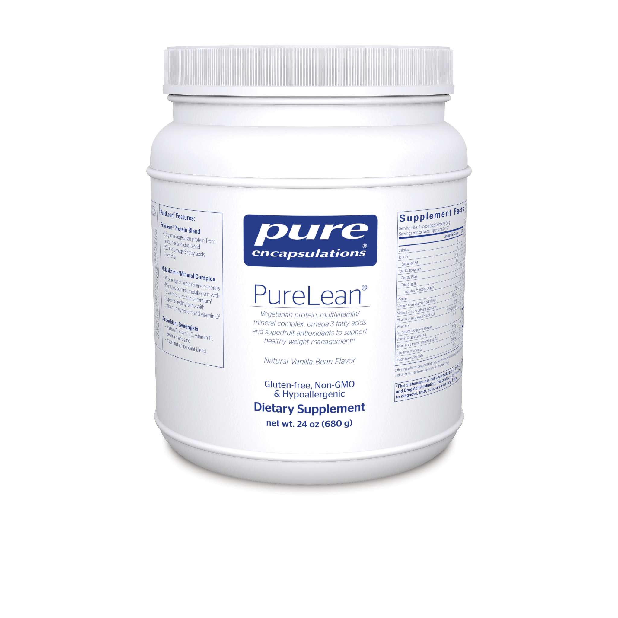 Pure Encapsulations - XXPURELEAN PROT VAN NO/ STEVIA