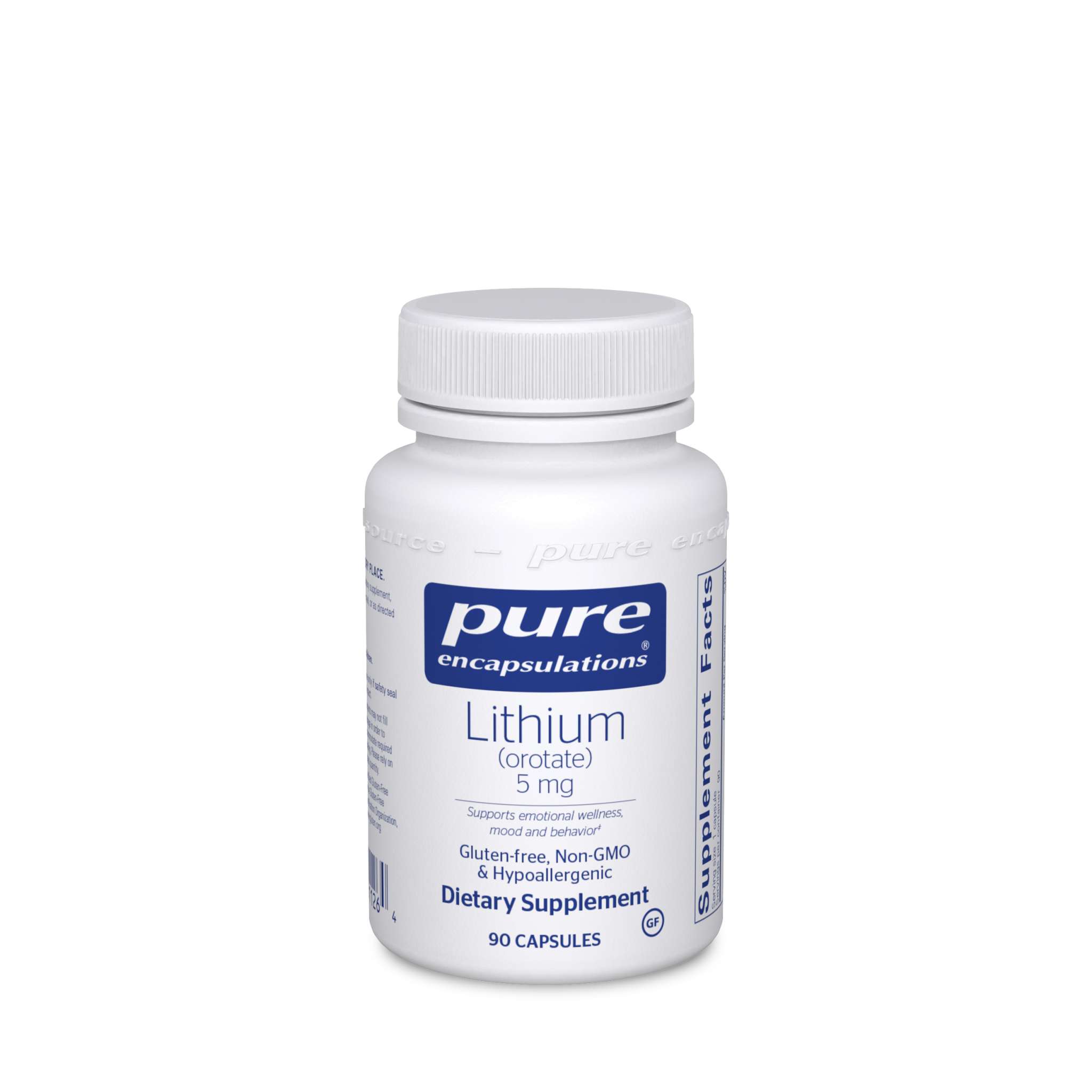 Pure Encapsulations - Lithium Orotate 5 mg