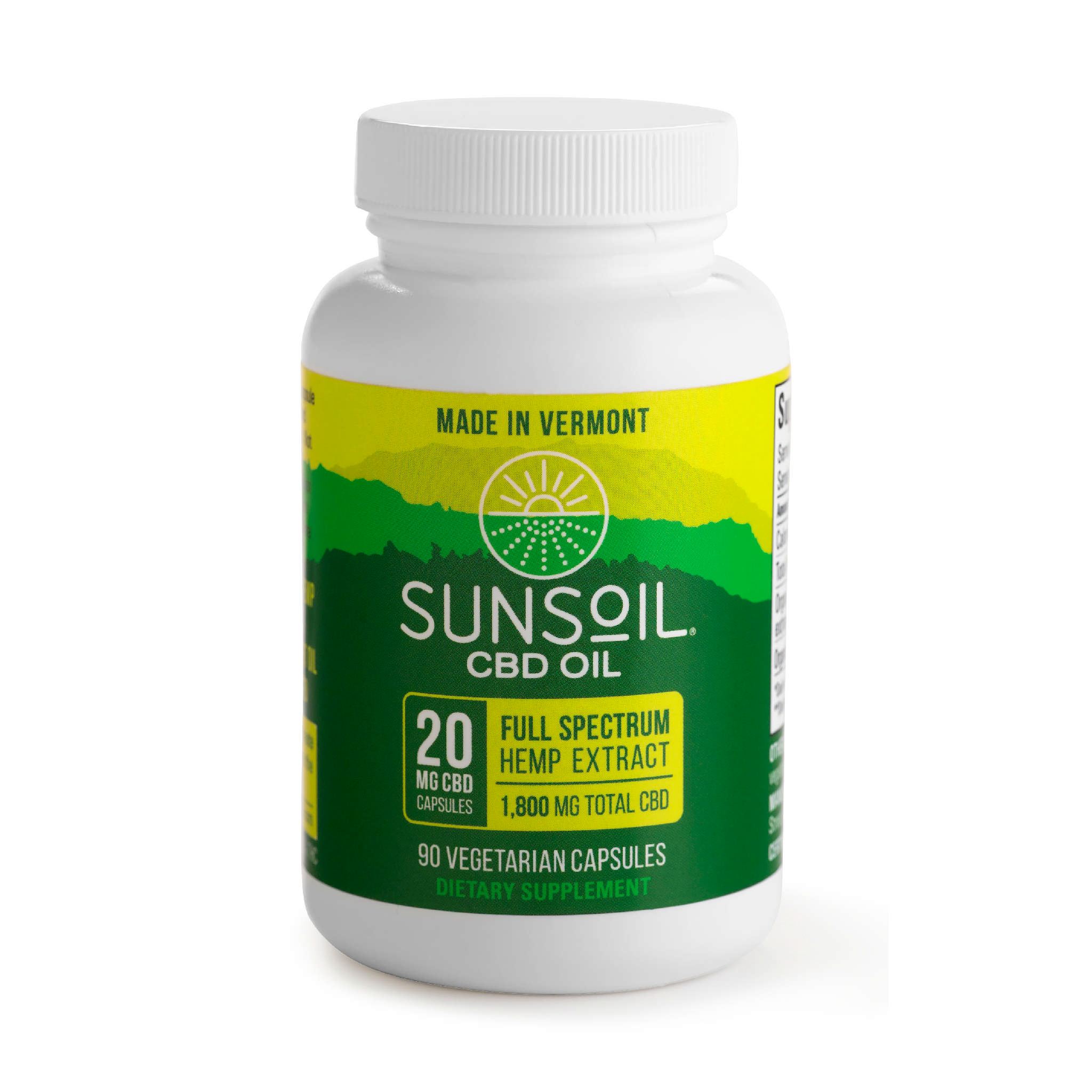 Sunsoil CBD Oil - Cbd 20 mg cap vCap