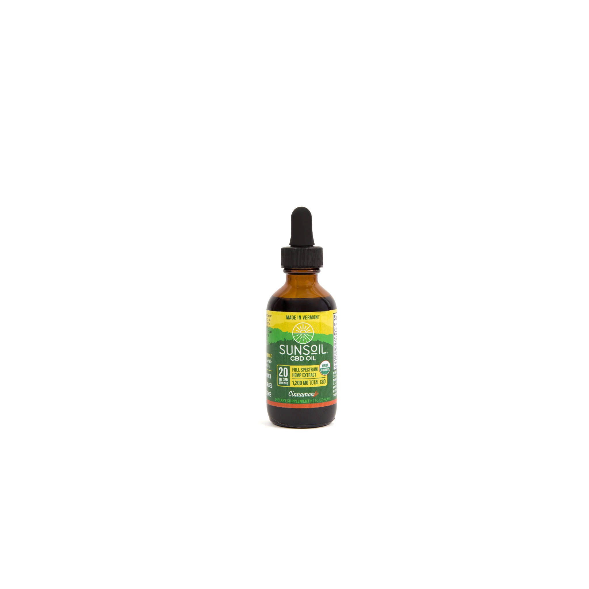Sunsoil CBD Oil - Cbd Oil 20 mg Cinnamon