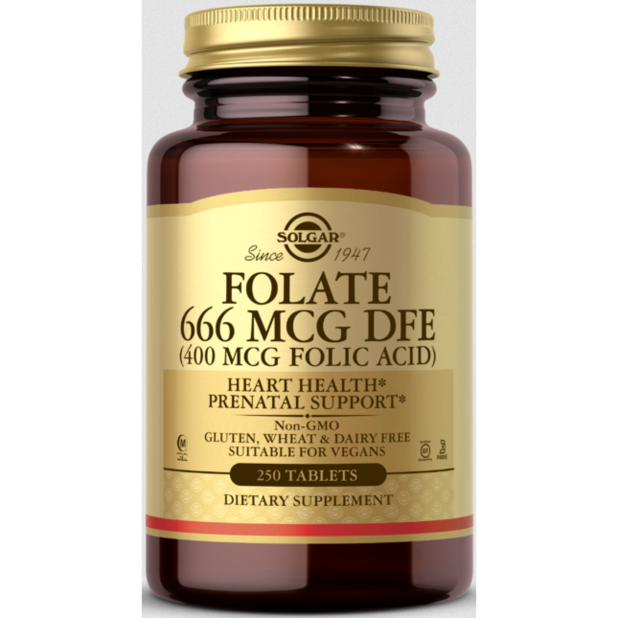 Solgar - Folate 666 mcg Folic Acid 400