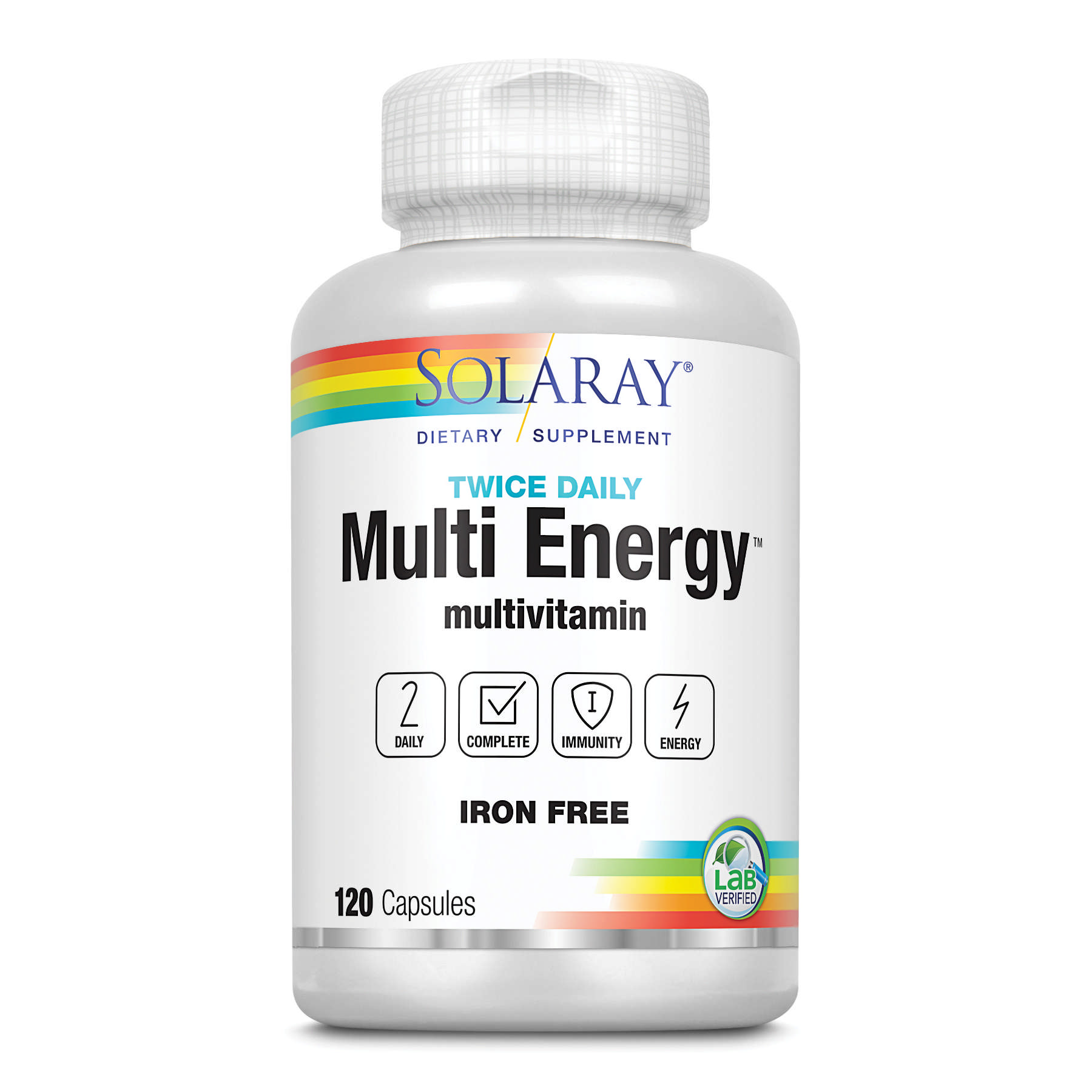 Solaray - Twice Daily Multi Energy No Fe