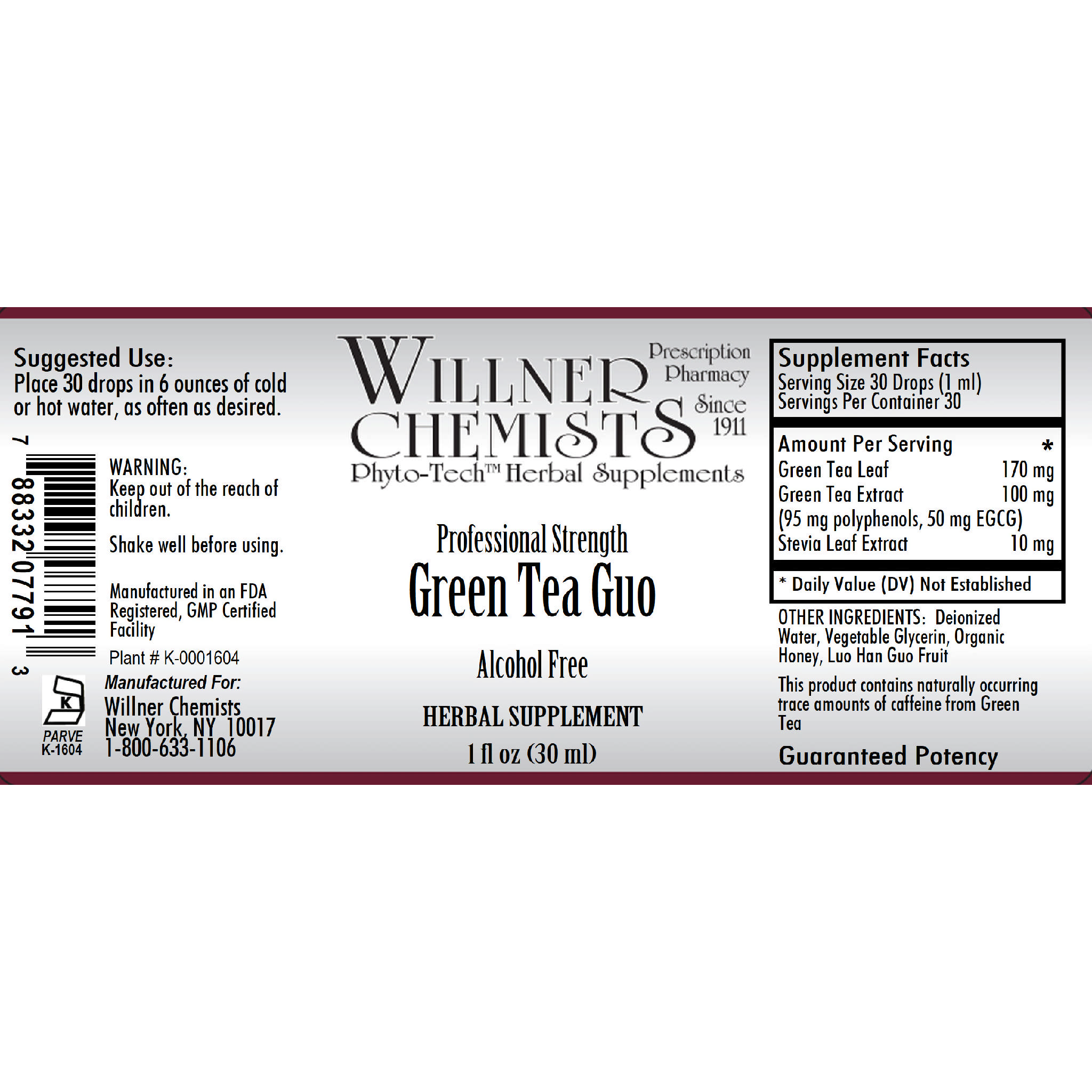 Willner Phyto Tech - Green Tea Guo Alcohol Free