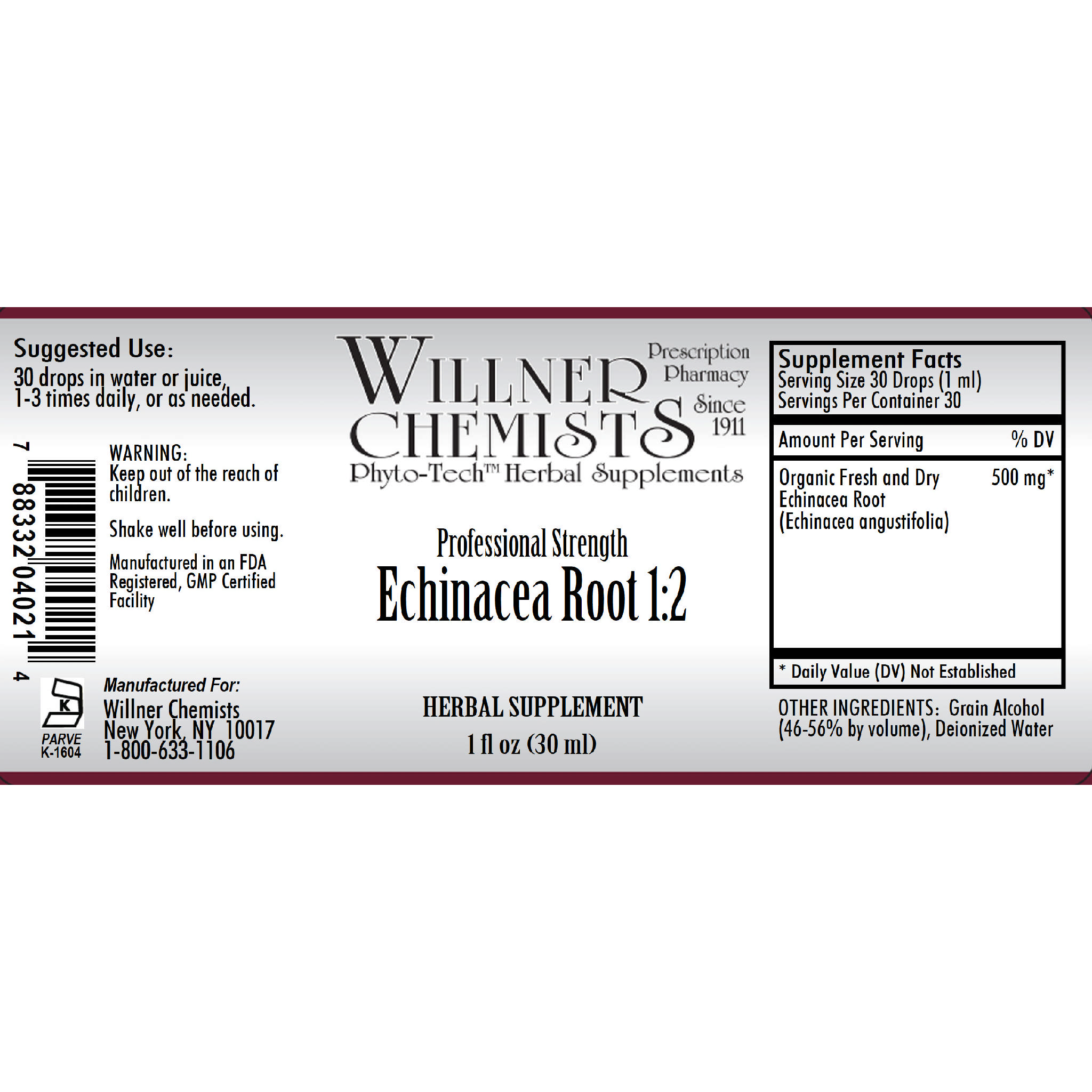 Willner Phyto Tech - Echinacea Root 1:2