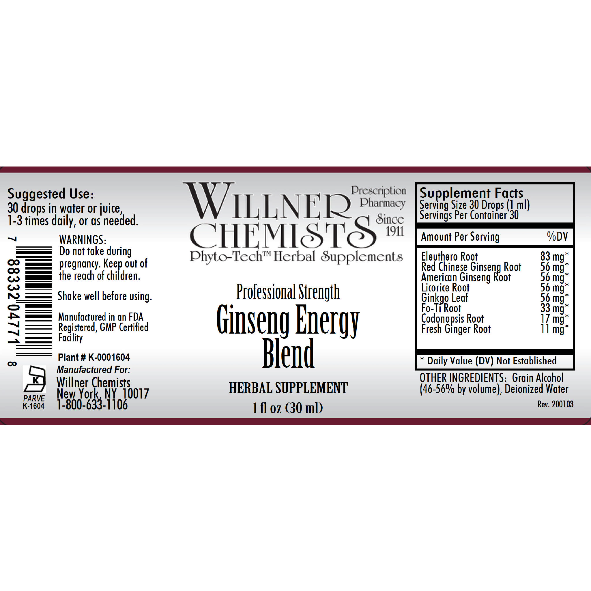 Willner Phyto Tech - Ginseng Energy Blend