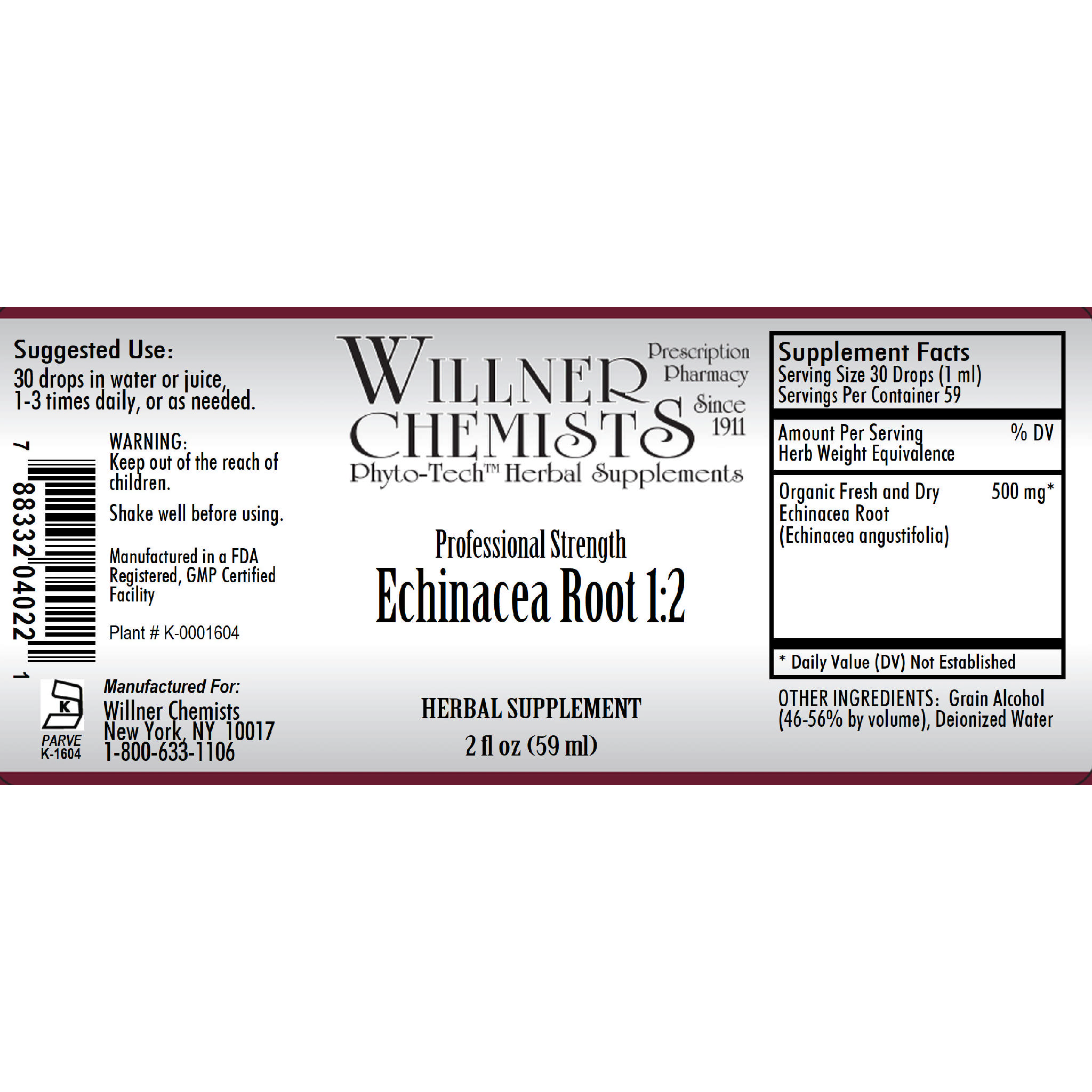 Willner Phyto Tech - Echinacea Root 1:2