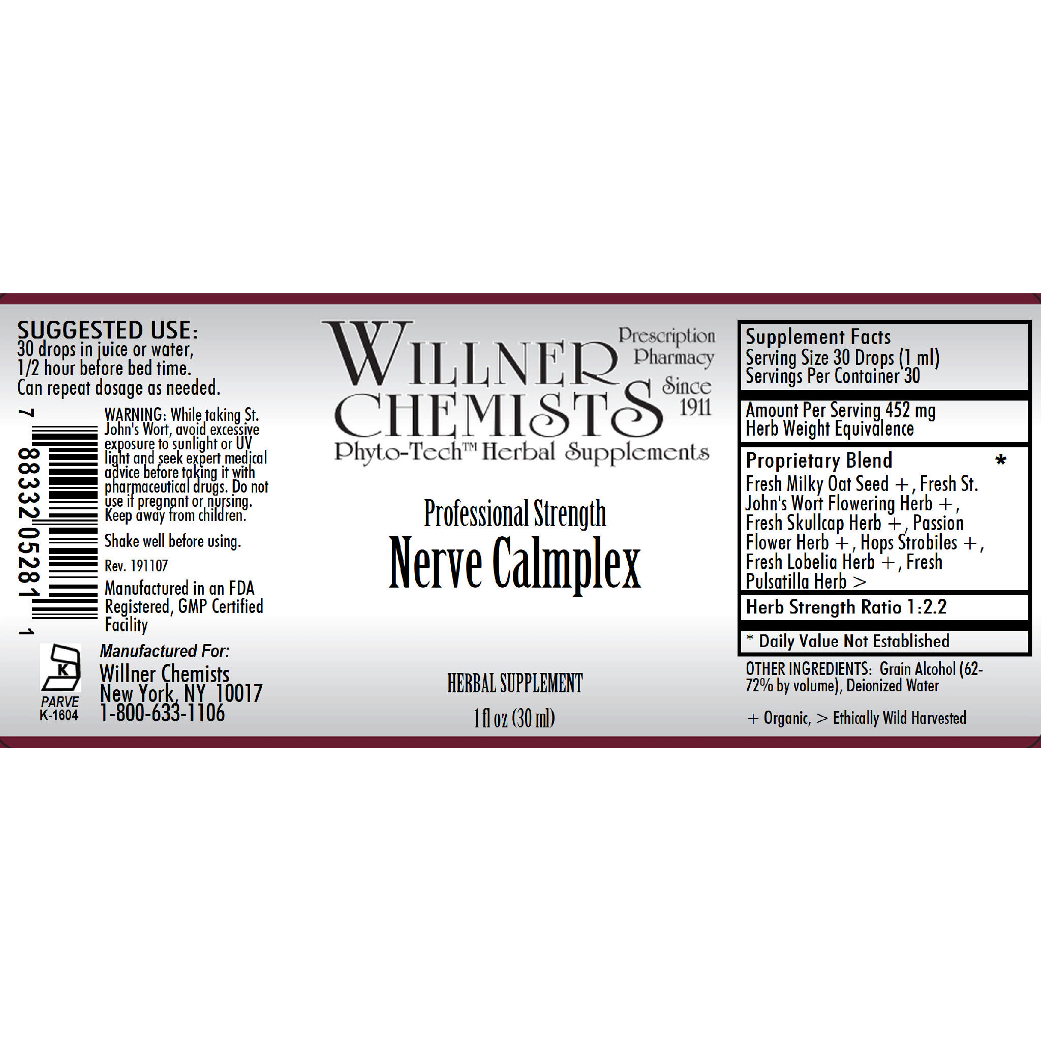 Willner Phyto Tech - Nerve Calmplex