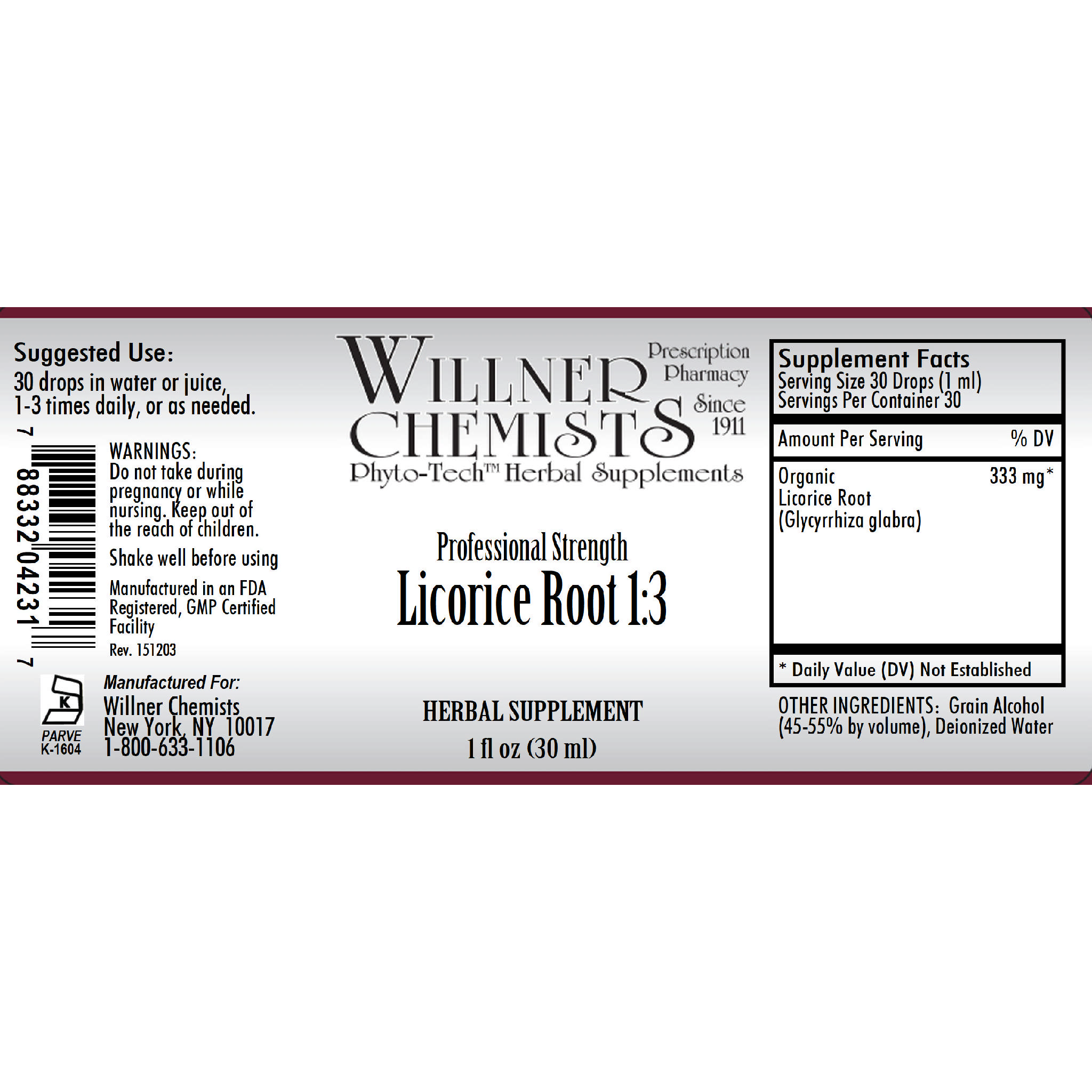 Willner Phyto Tech - Licorice Root 1:3