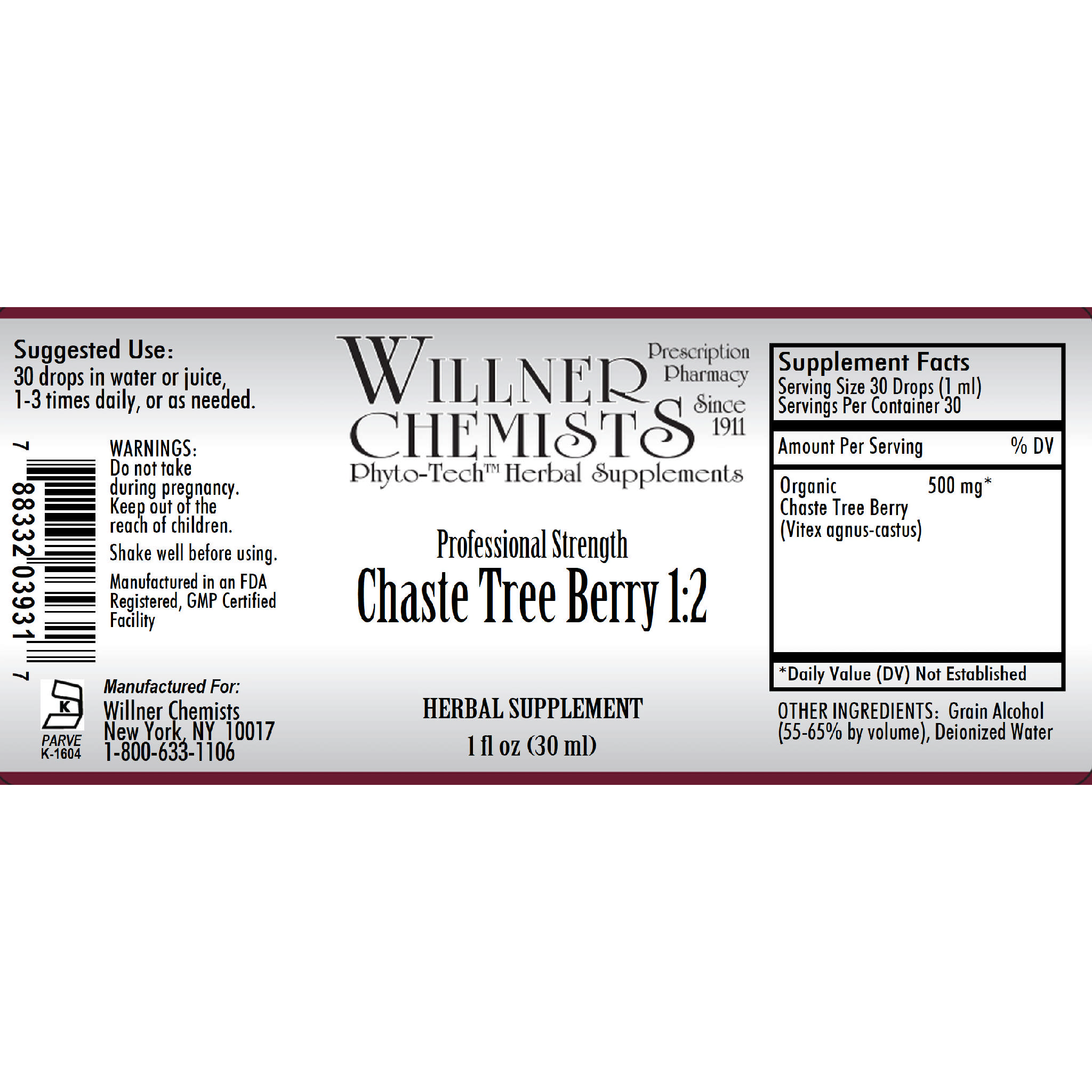 Willner Phyto Tech - Chaste Tree Berry 1:2