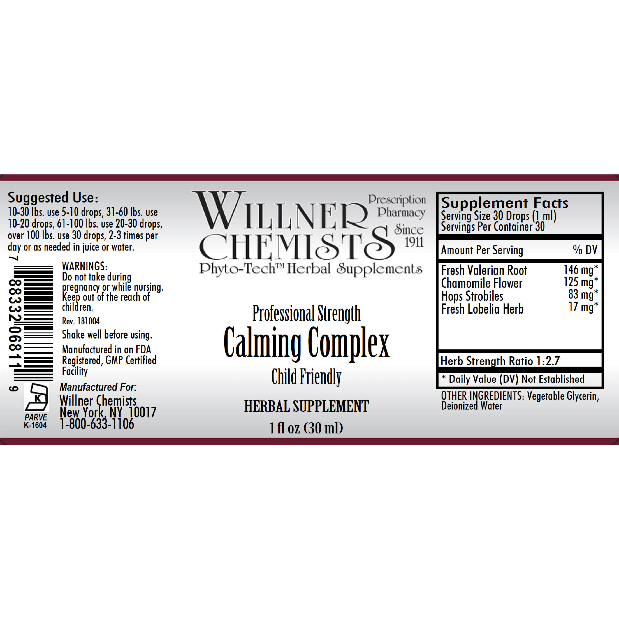 Willner Phyto Tech - Calming Cmp Child Friendly