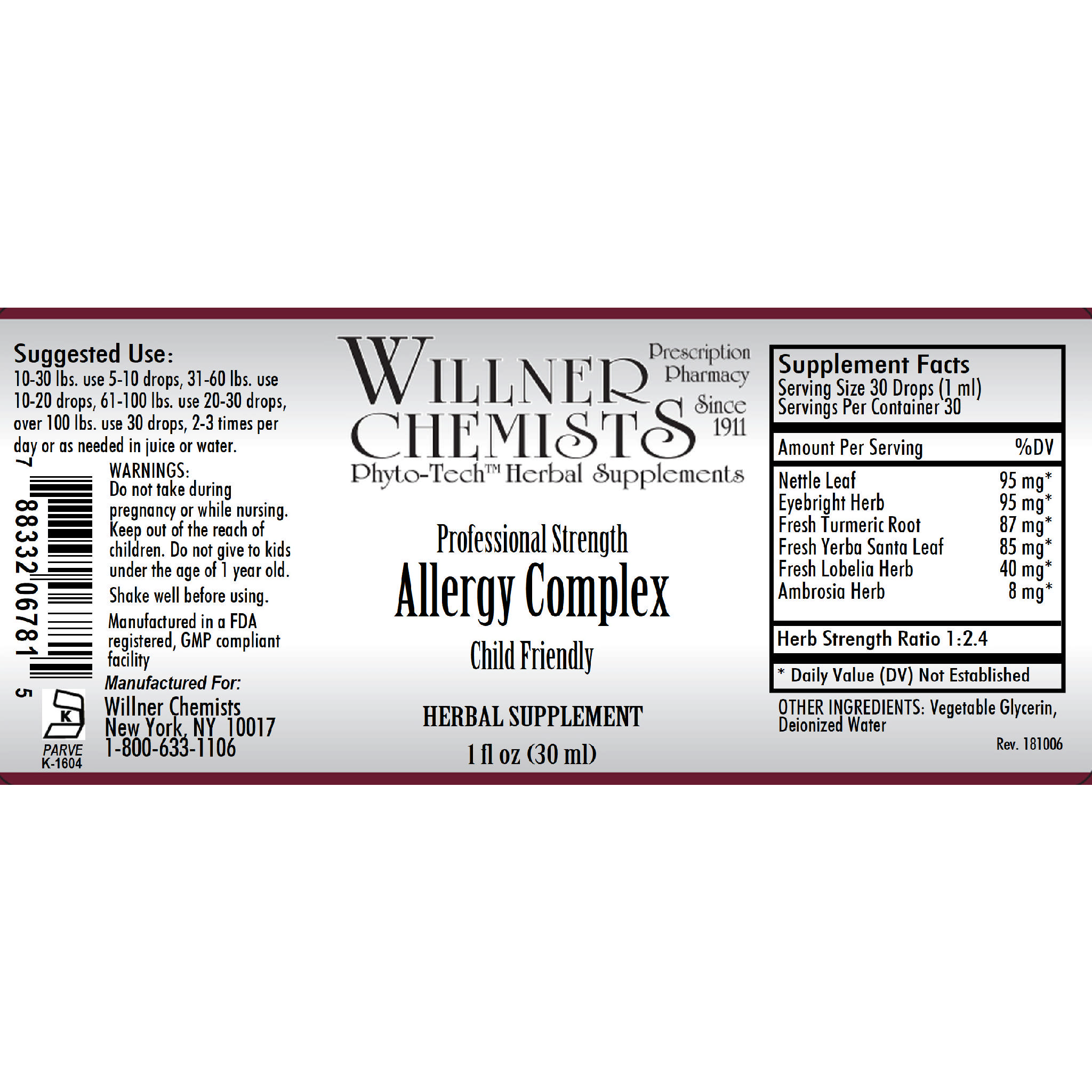 Willner Phyto Tech - Allergy Cmp Child Friendly