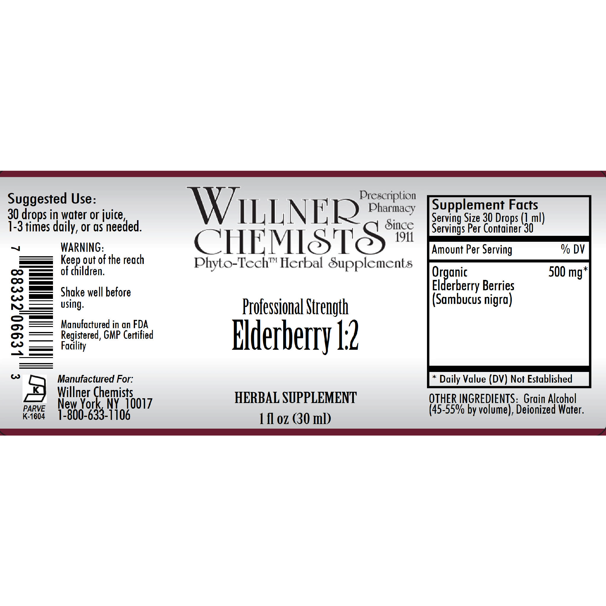 Willner Phyto Tech - Elderberry 1:2