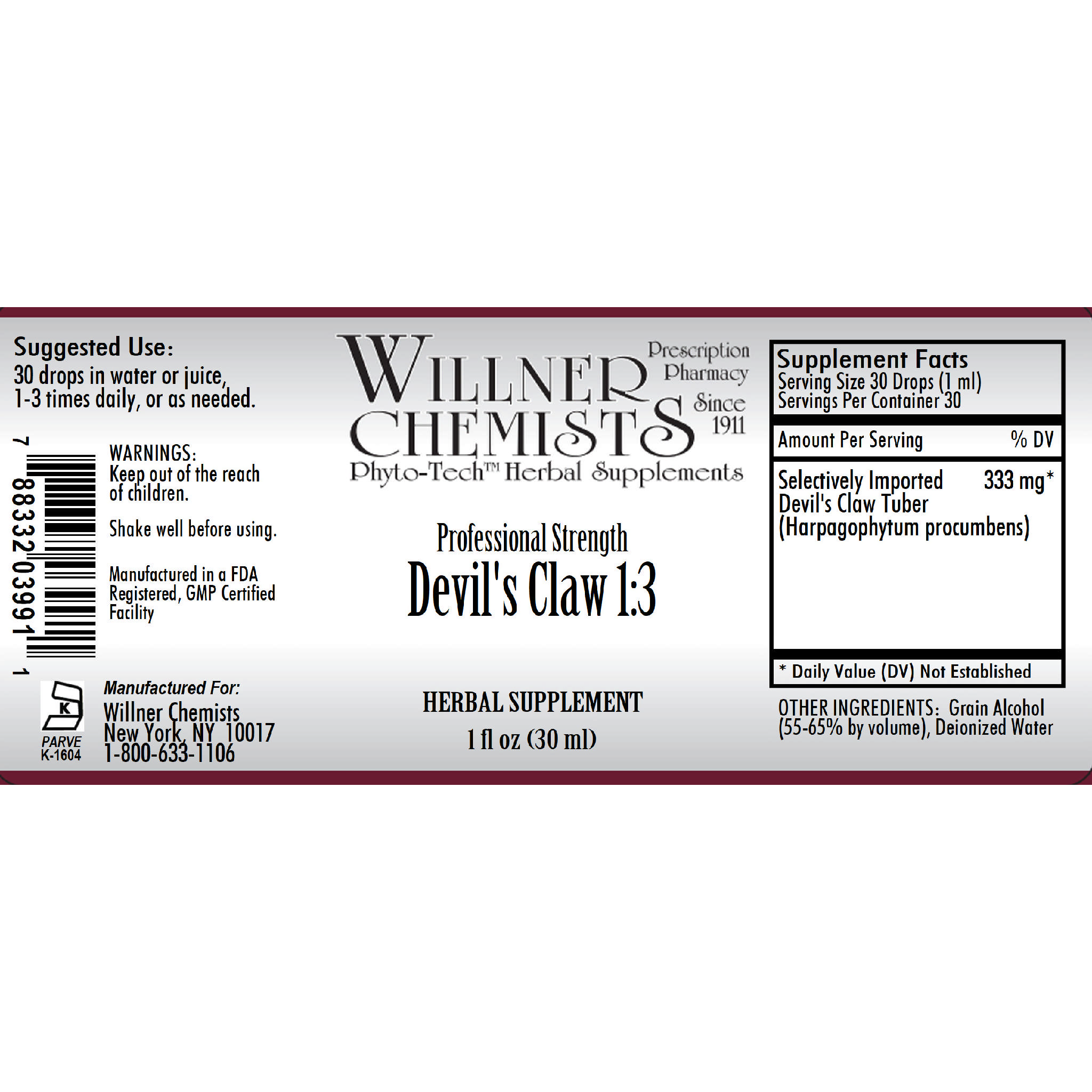 Willner Phyto Tech - Devils Claw 1:3