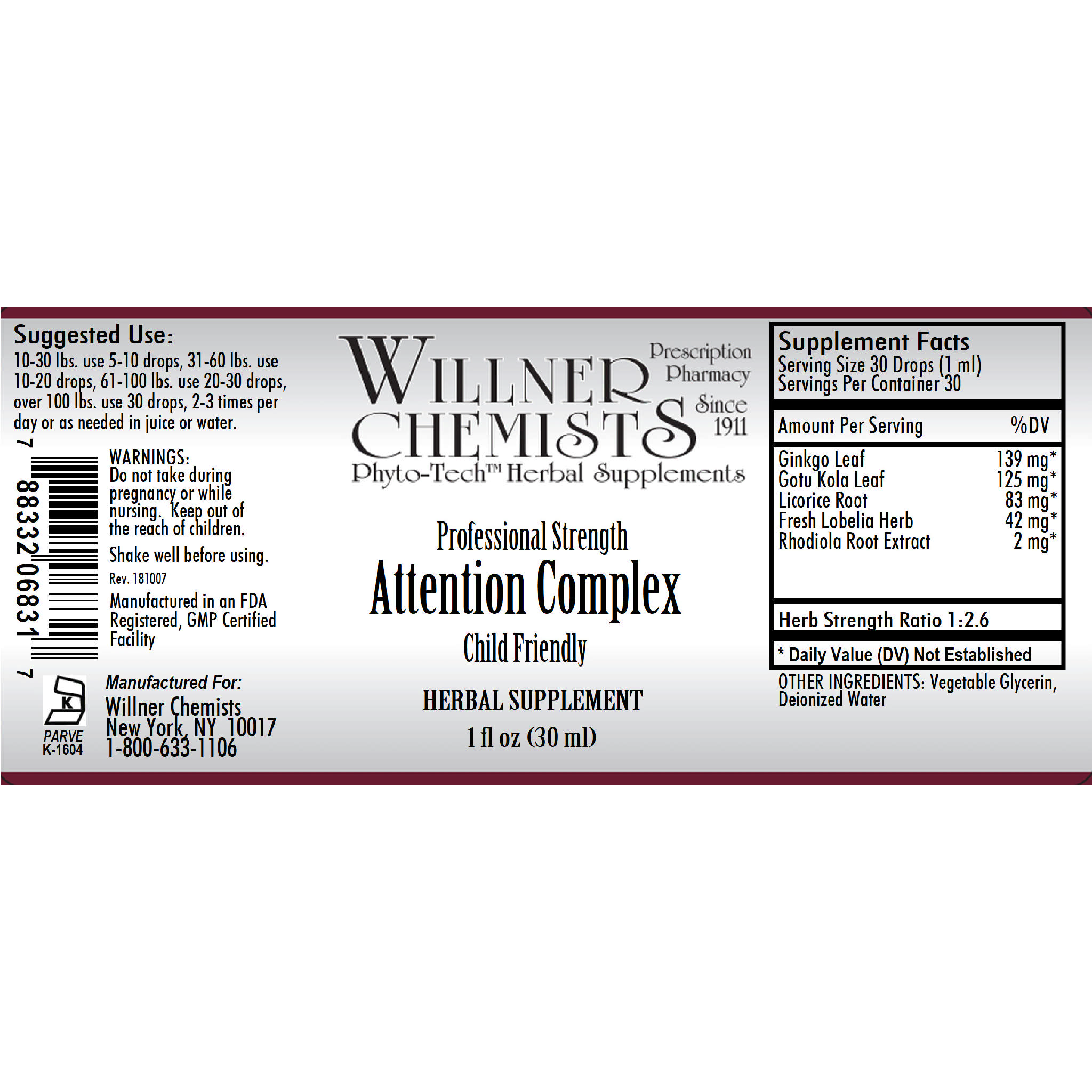 Willner Phyto Tech - Attention Cmp Child Friendly