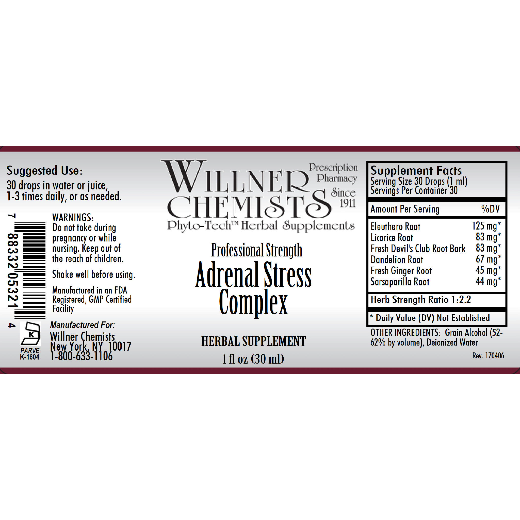 Willner Phyto Tech - Adrenal Stress Cmp