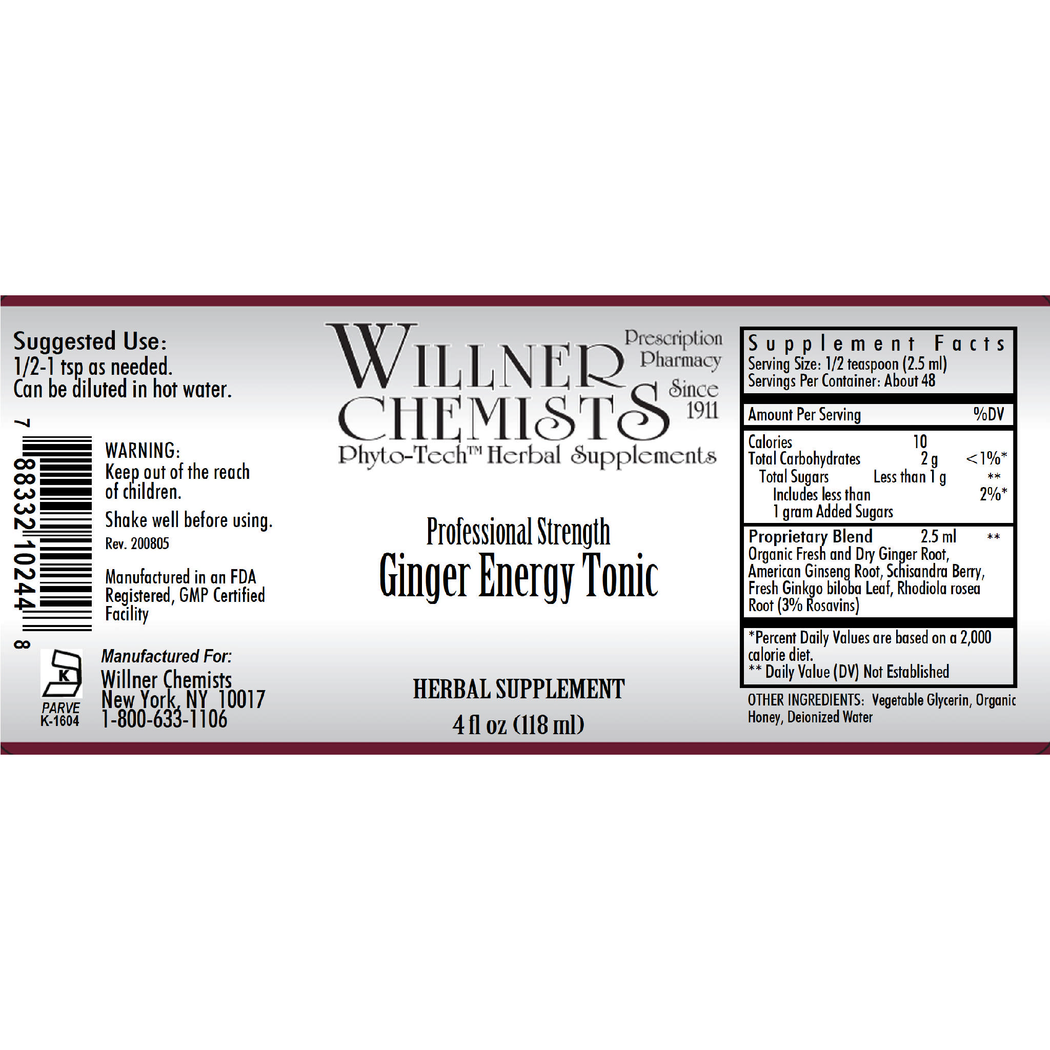 Willner Phyto Tech - Ginger Energy Tonic