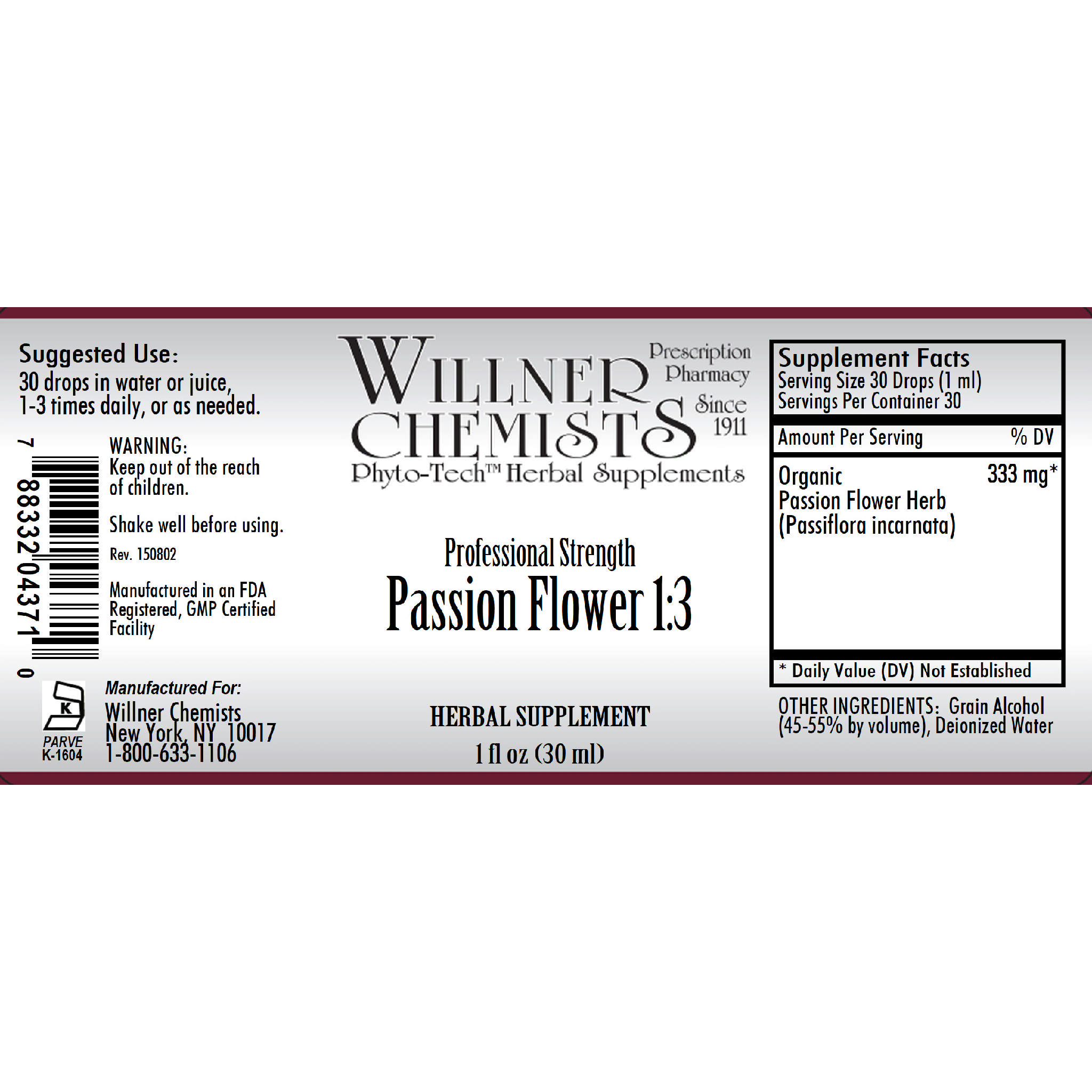 Willner Phyto Tech - Passion Flower 1:3