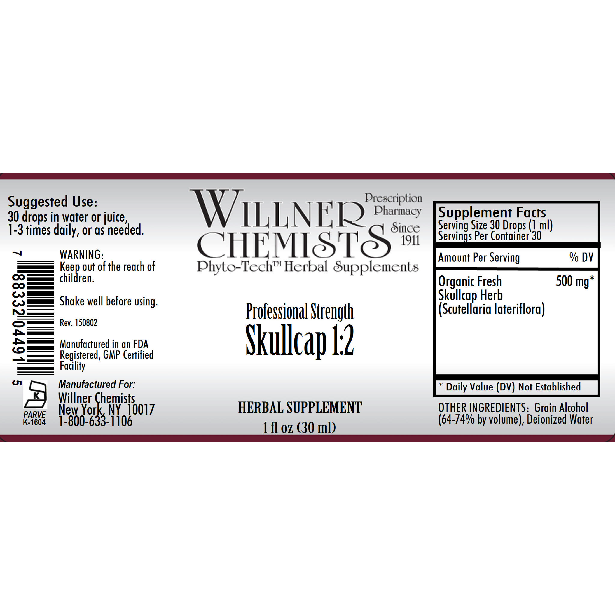 Willner Phyto Tech - Skullcap 1:2