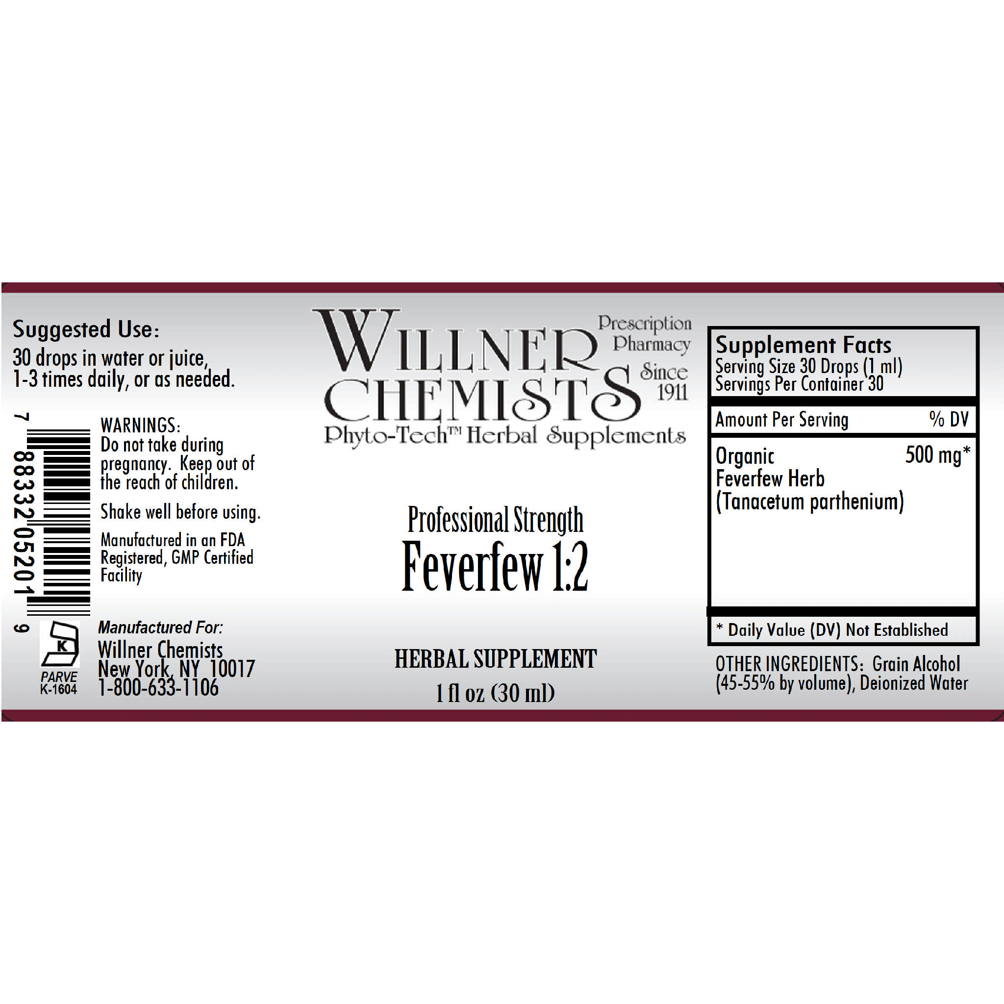 Willner Phyto Tech - Feverfew 1:2