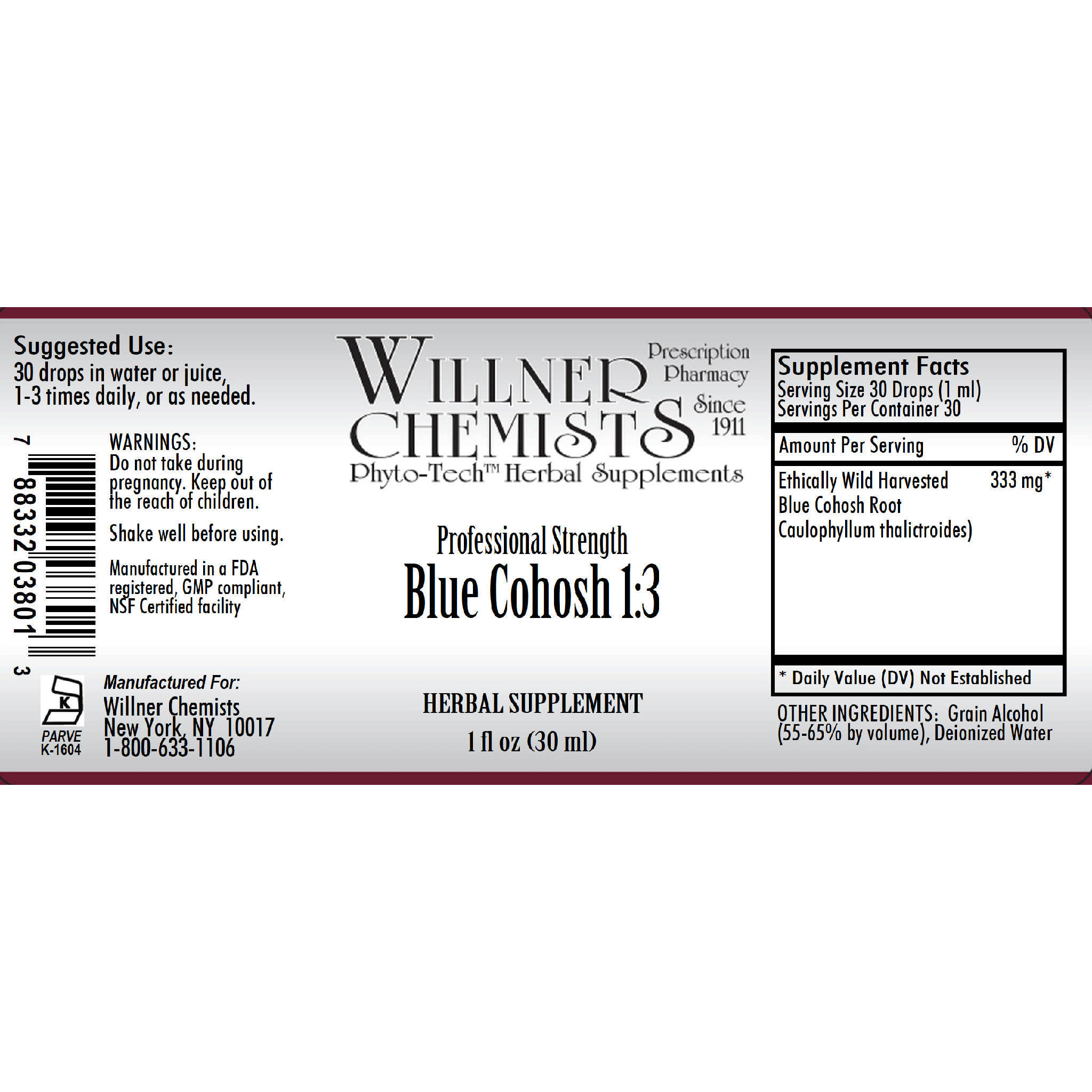 Willner Phyto Tech - Blue Cohosh 1:3