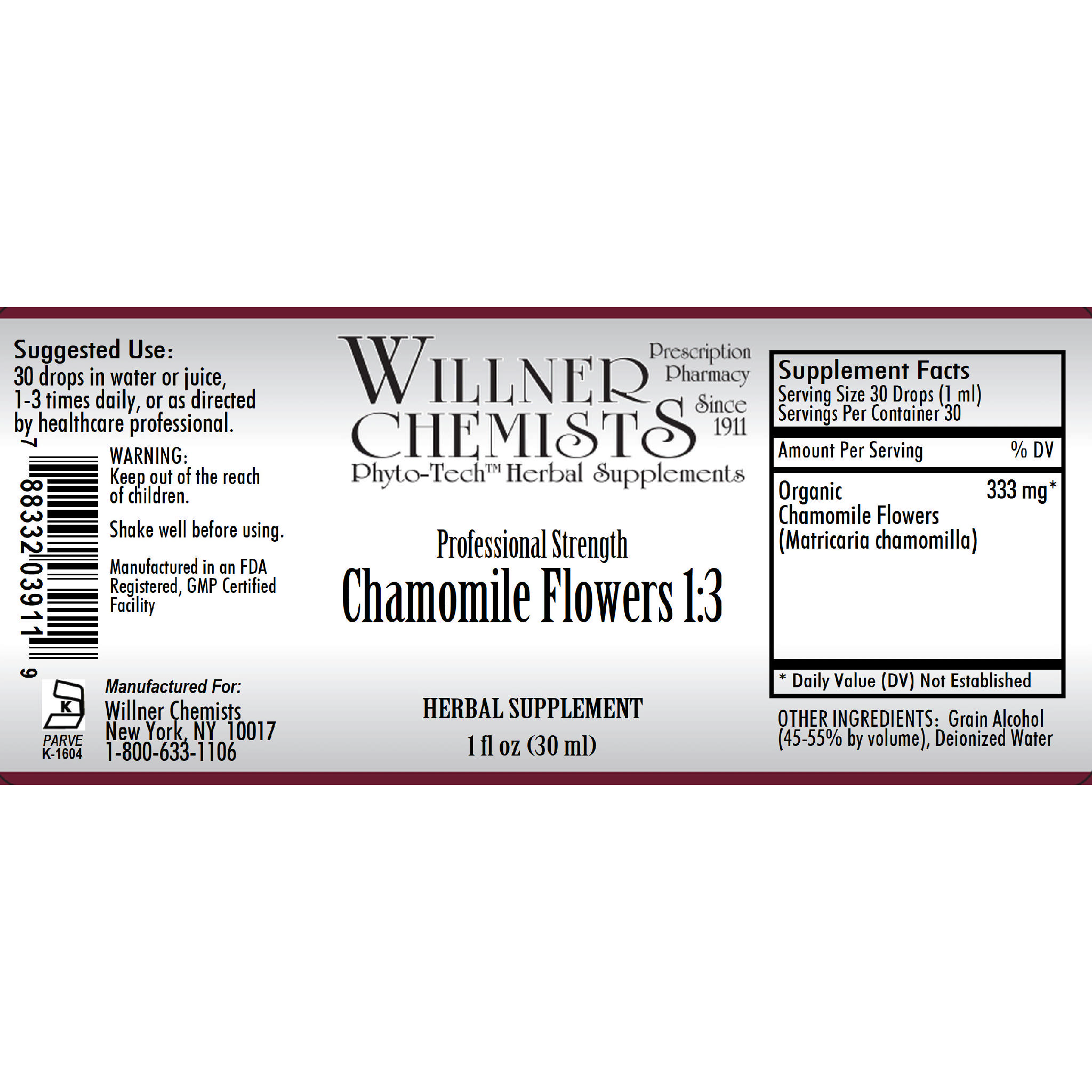 Willner Phyto Tech - Chamomile Flowers 1:3